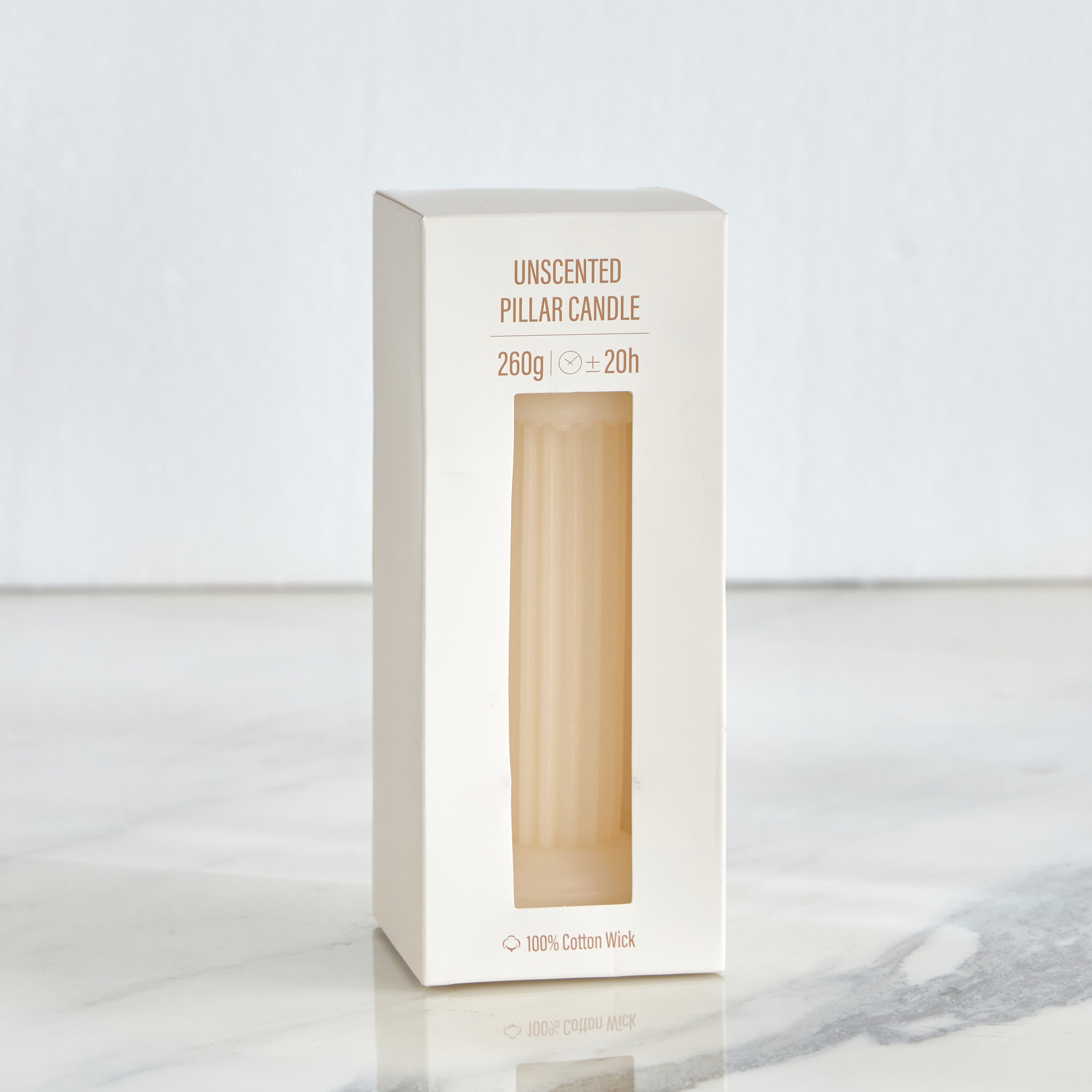 Roman Unscented Pillar Candle - 20 h-household-homefragrance-candles-image-5