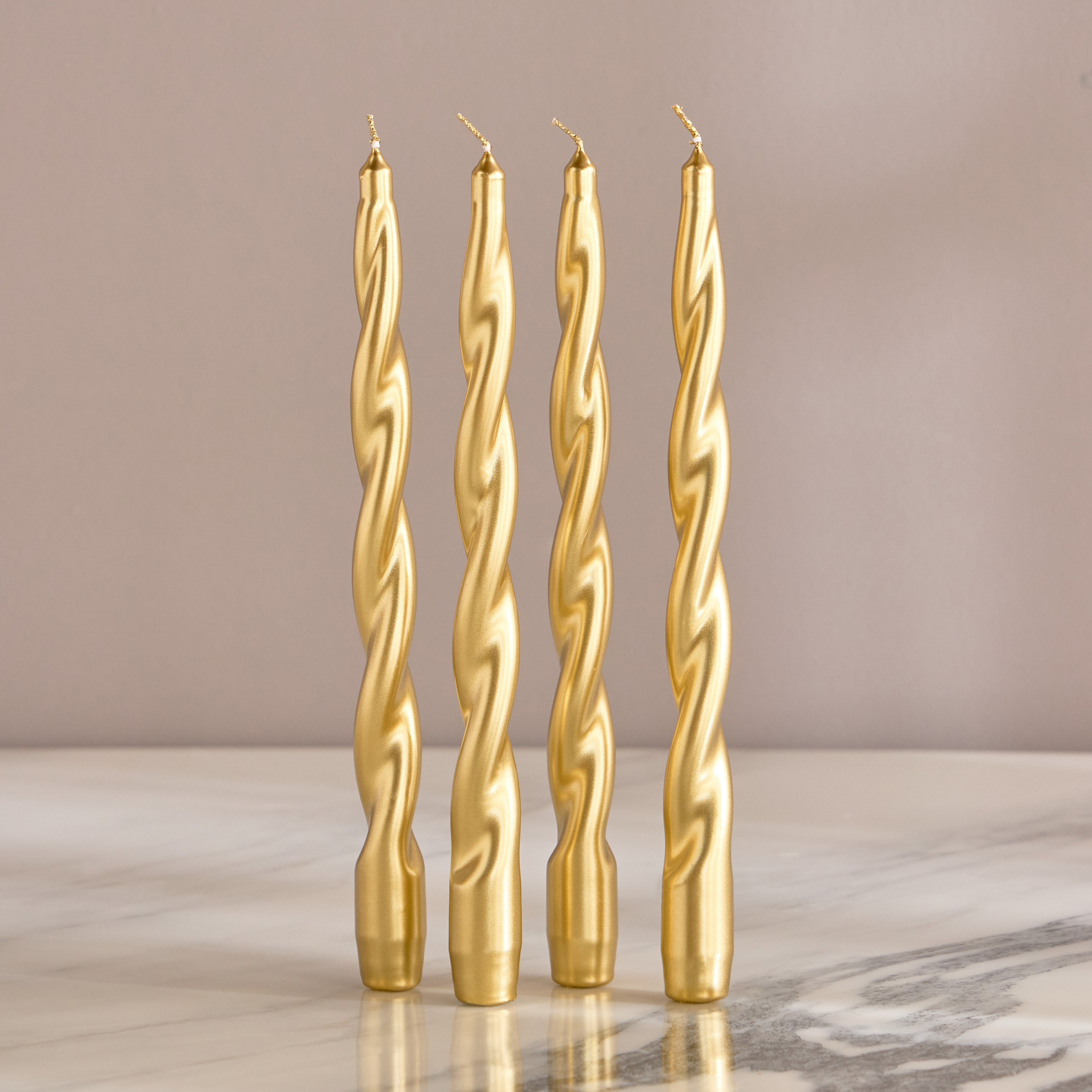 مجموعة شموع رفيعة غير معطرة 4 قطع - روب - 8 ساعات-household-homefragrance-candles-image-2