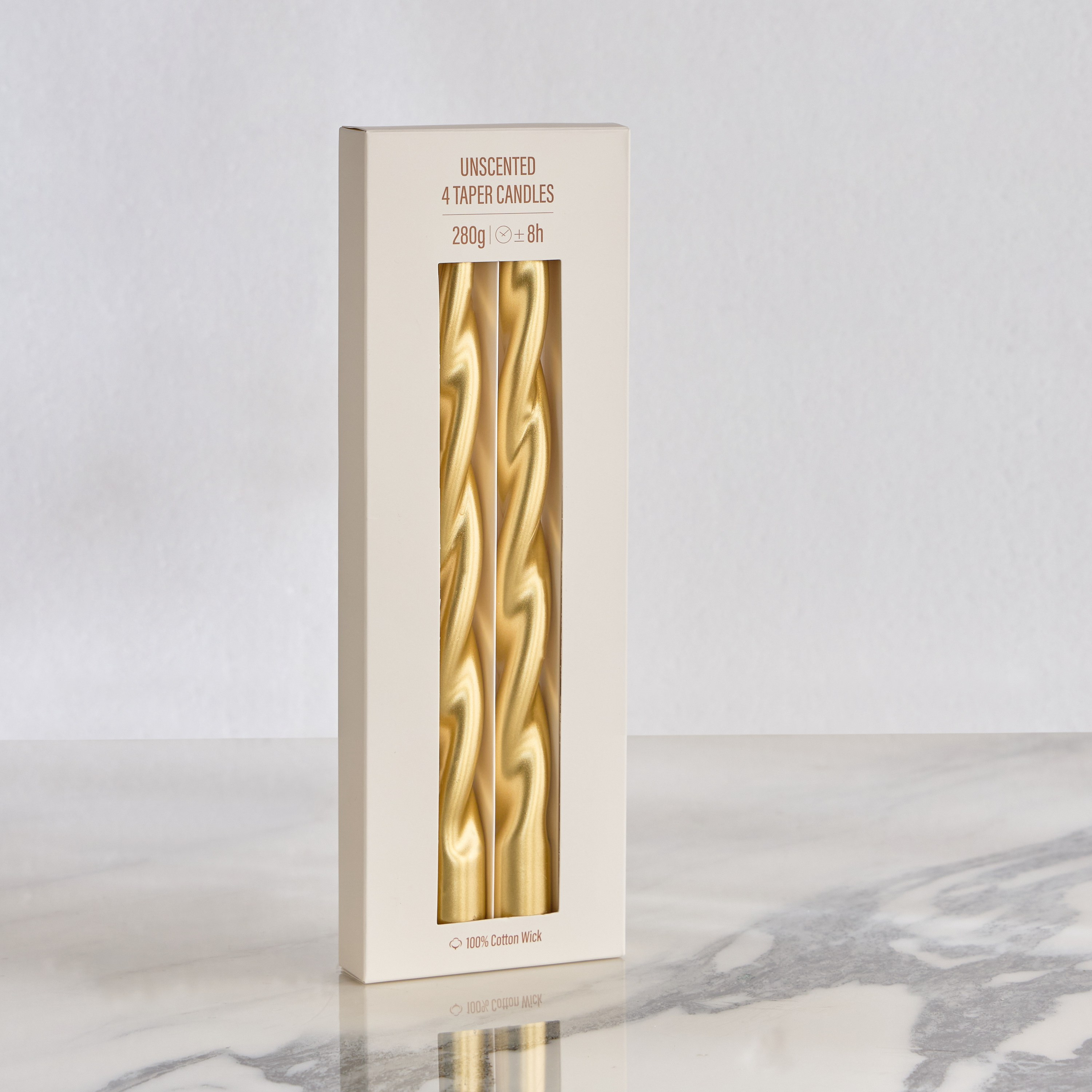 مجموعة شموع رفيعة غير معطرة 4 قطع - روب - 8 ساعات-household-homefragrance-candles-image-5