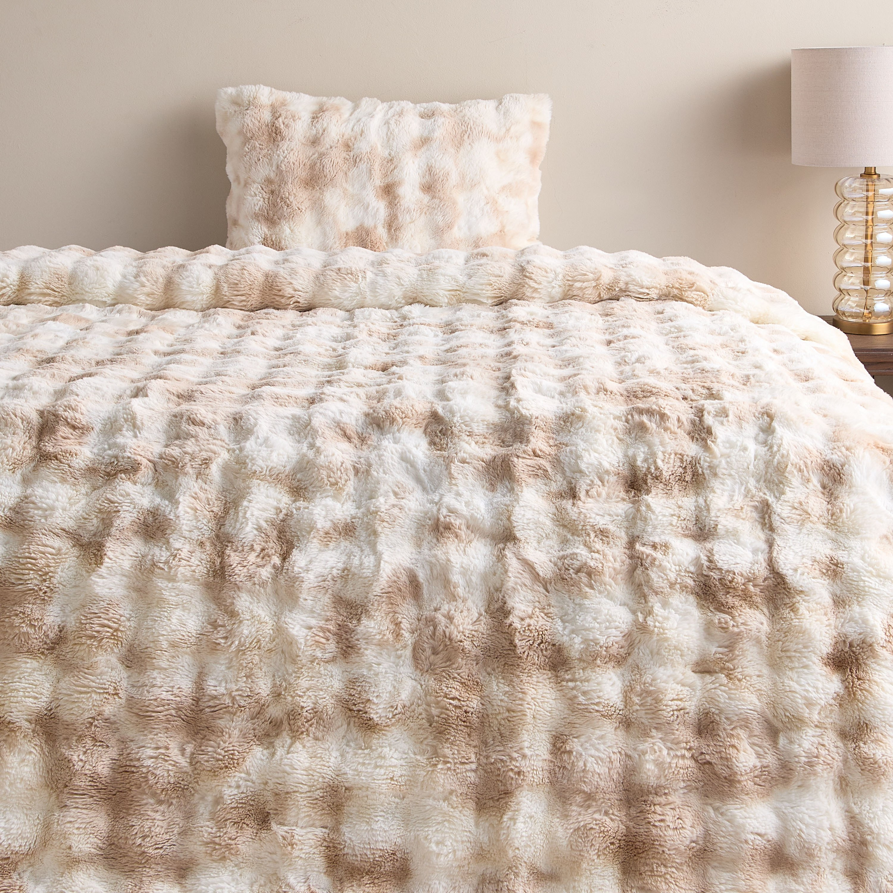 Diane Flannel 2-Piece Full Comforter Set - 160x240 cm-household-bedding-comfortersandbedspreads-comforters-image-2