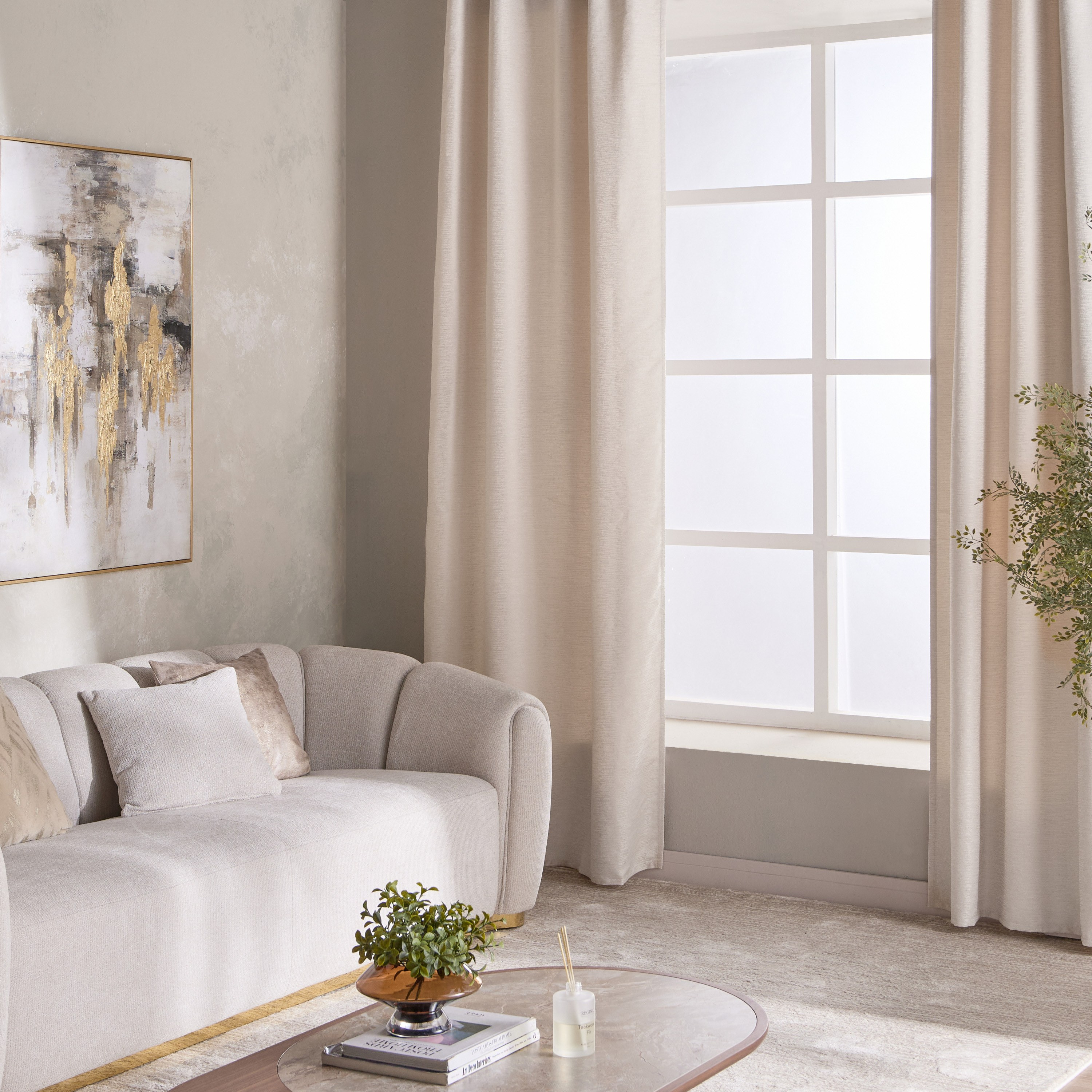 طقم ستائر قطعتين - بياتريس - 135x320 سم-household-windows-curtains-image-6