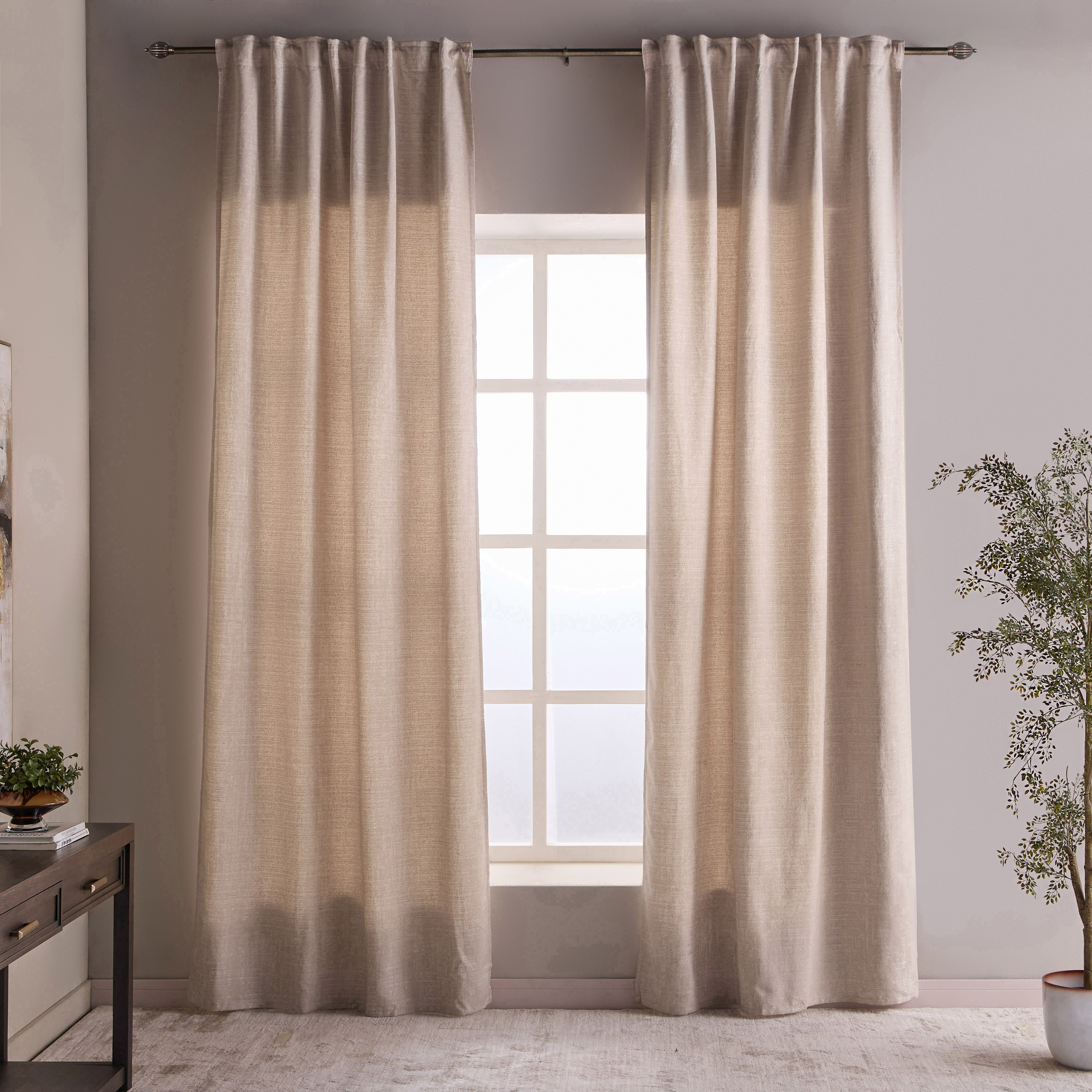 Adelyn 2-Piece Curtain Set - 135x320 cm-household-windows-curtains-image-1