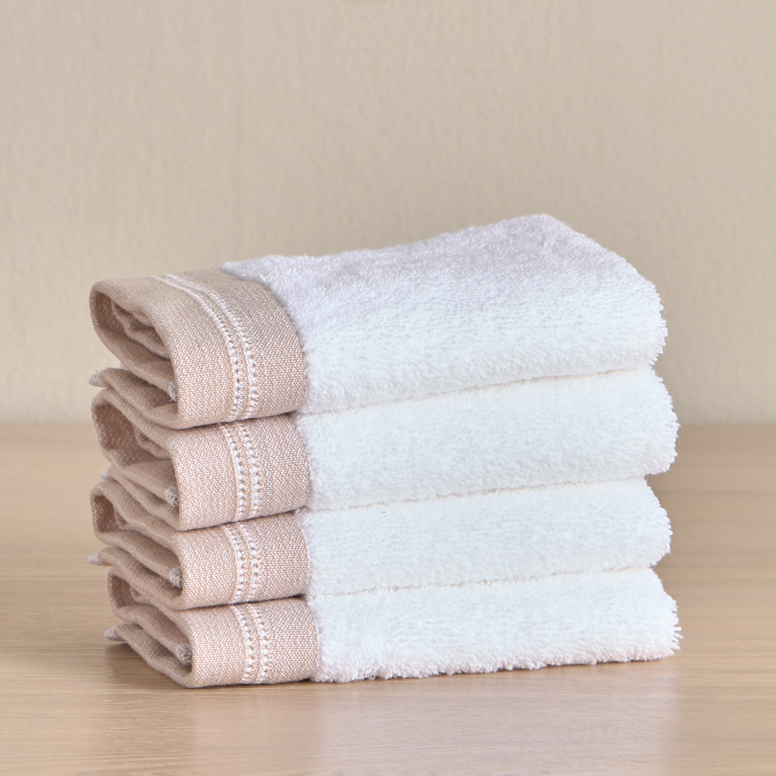 Velair 4-Piece 650 GSM Portuguese Cotton Fingertip Towel Set - 30x30 cm-household-bathandlaundry-bathlinen-towels-image-1