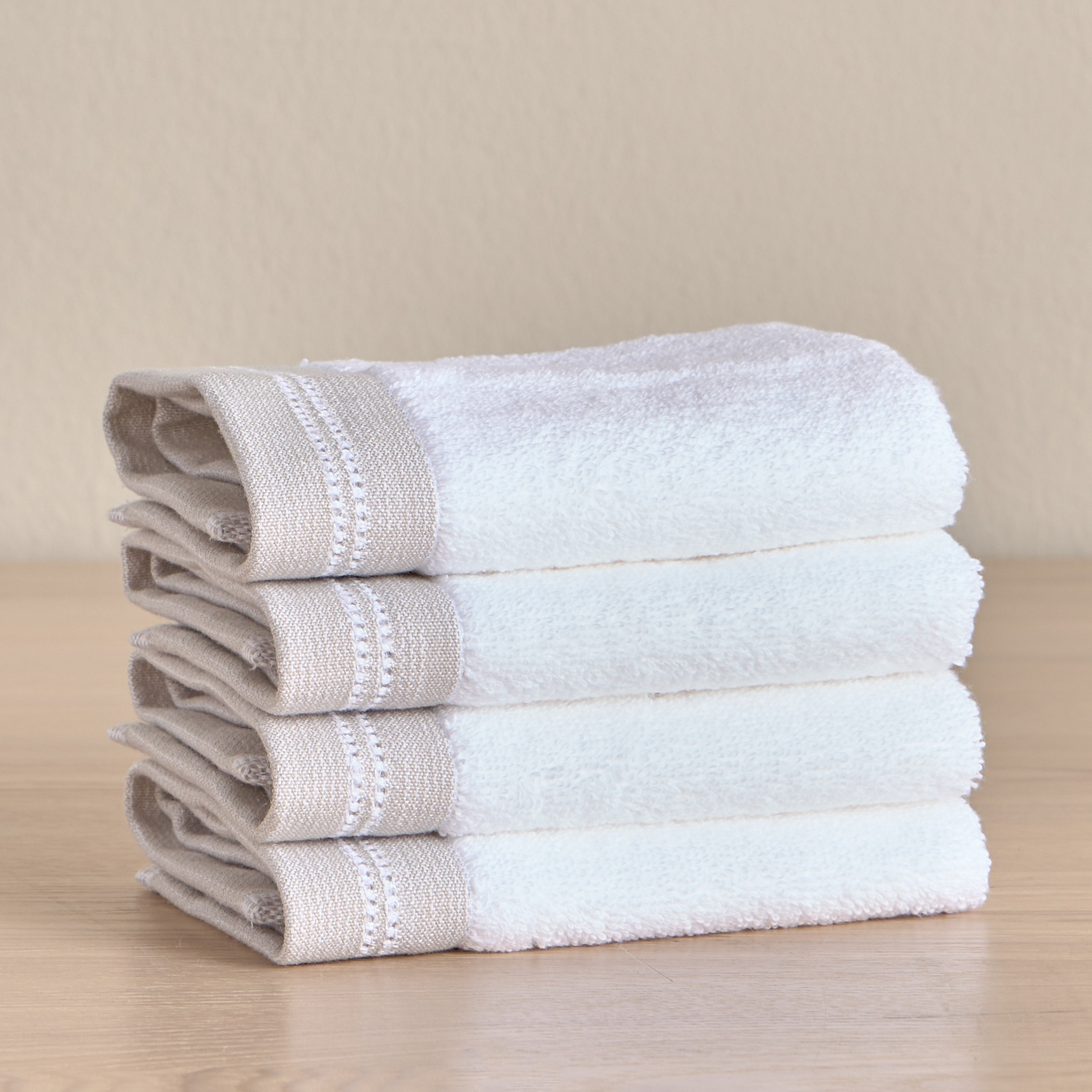 Velair 4-Piece 650 GSM Portuguese Cotton Fingertip Towel Set - 30x30 cm-household-bathandlaundry-bathlinen-towels-image-1