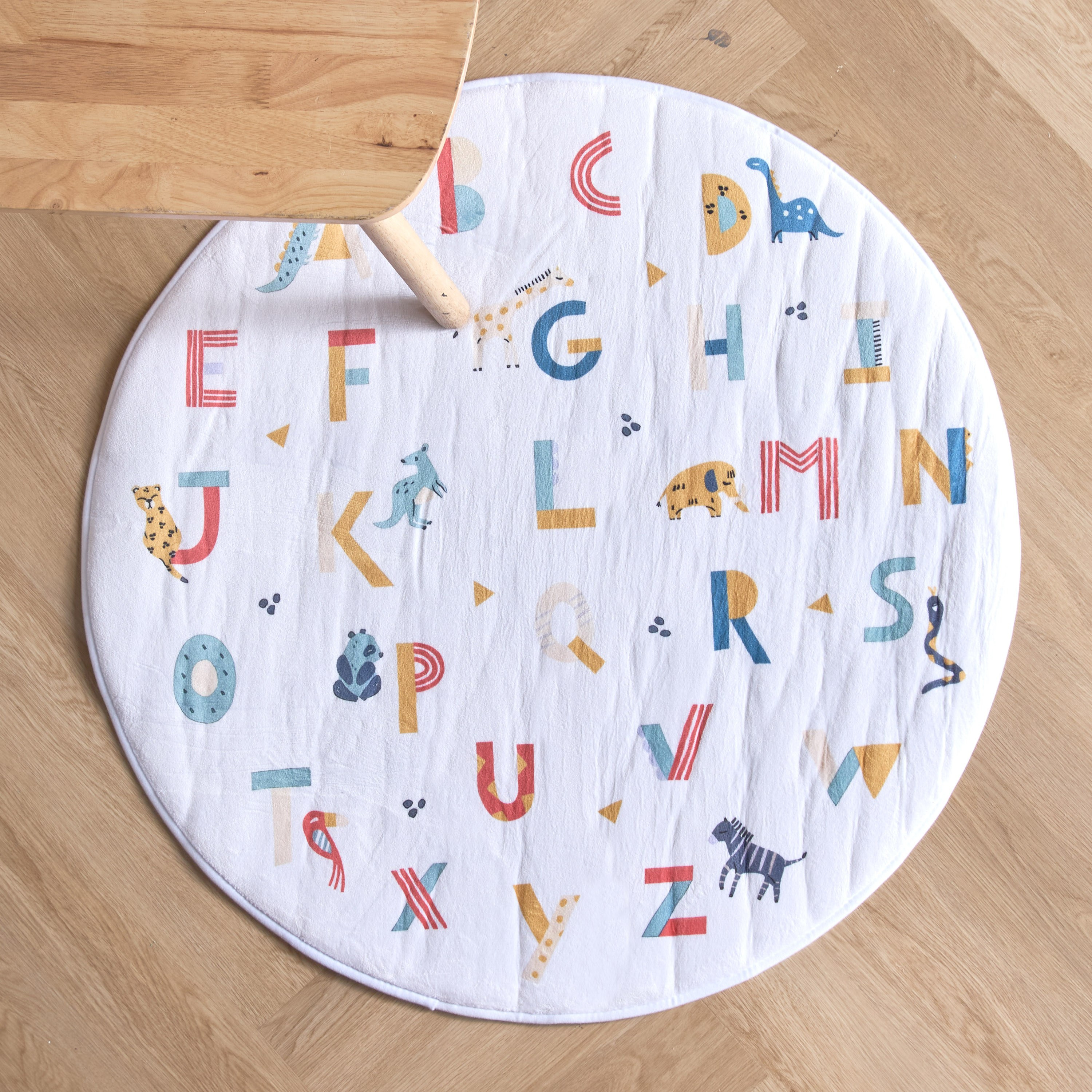 Shop Alphabets Woollen Flannel Rug - 100 cm | Homecentre Qatar