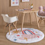 سجادة بطبعات سحاب وردية ونجوم - 100 سم-babyandkids-rugsandcarpets-rugs-image-2