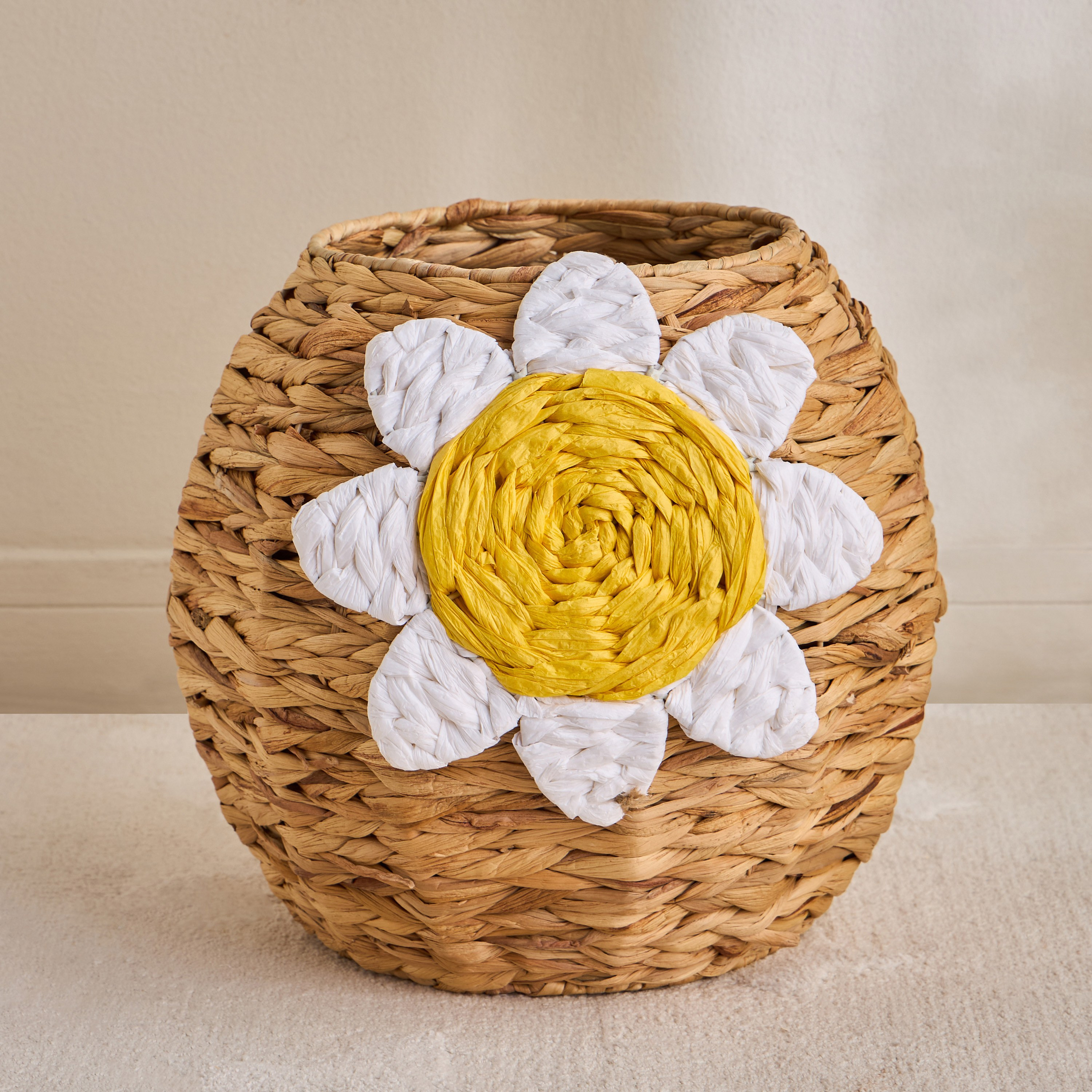 Daisy Flower Storage Basket-babyandkids-bathandstorage-storage-binsandbaskets-image-1