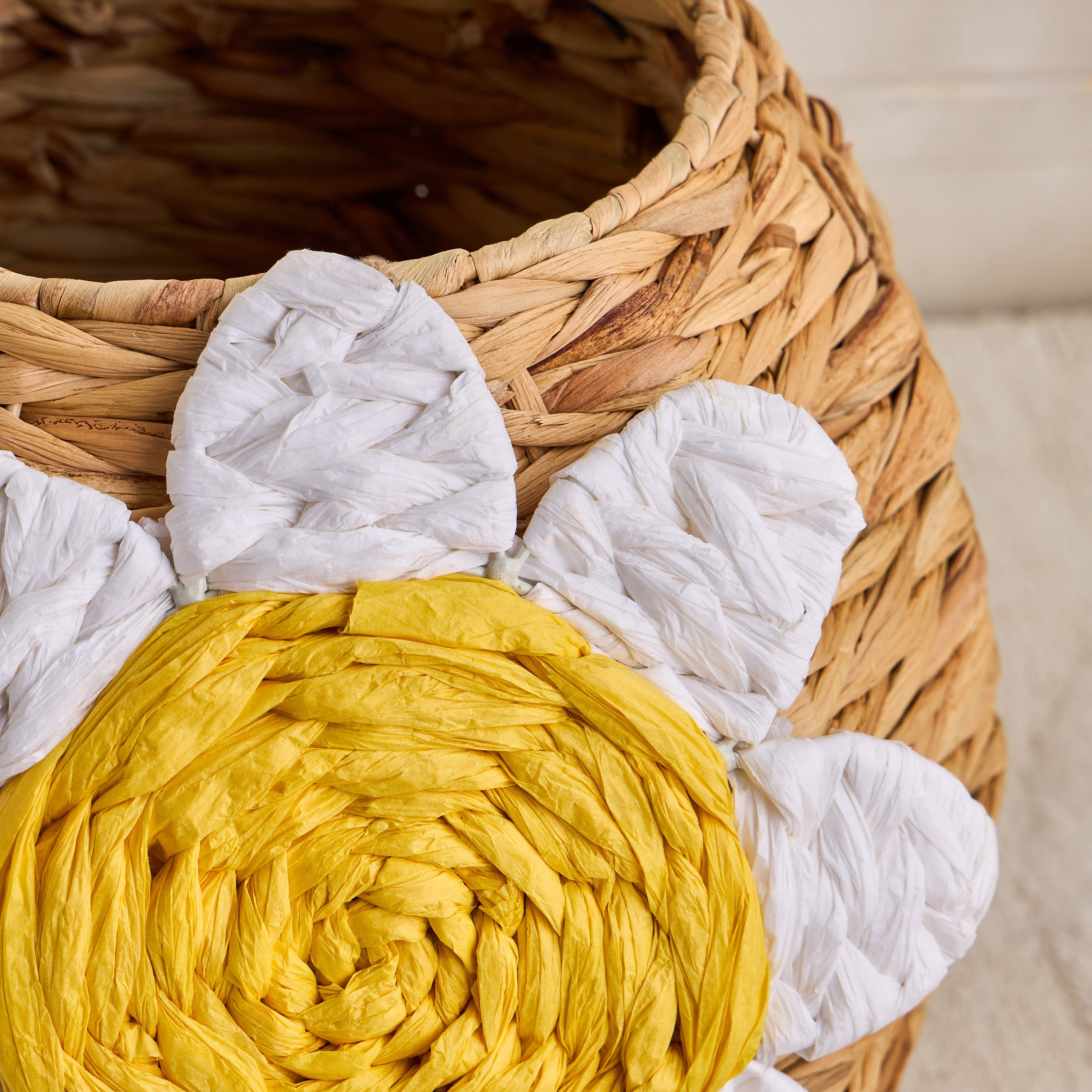 Daisy Flower Storage Basket-babyandkids-bathandstorage-storage-binsandbaskets-image-2