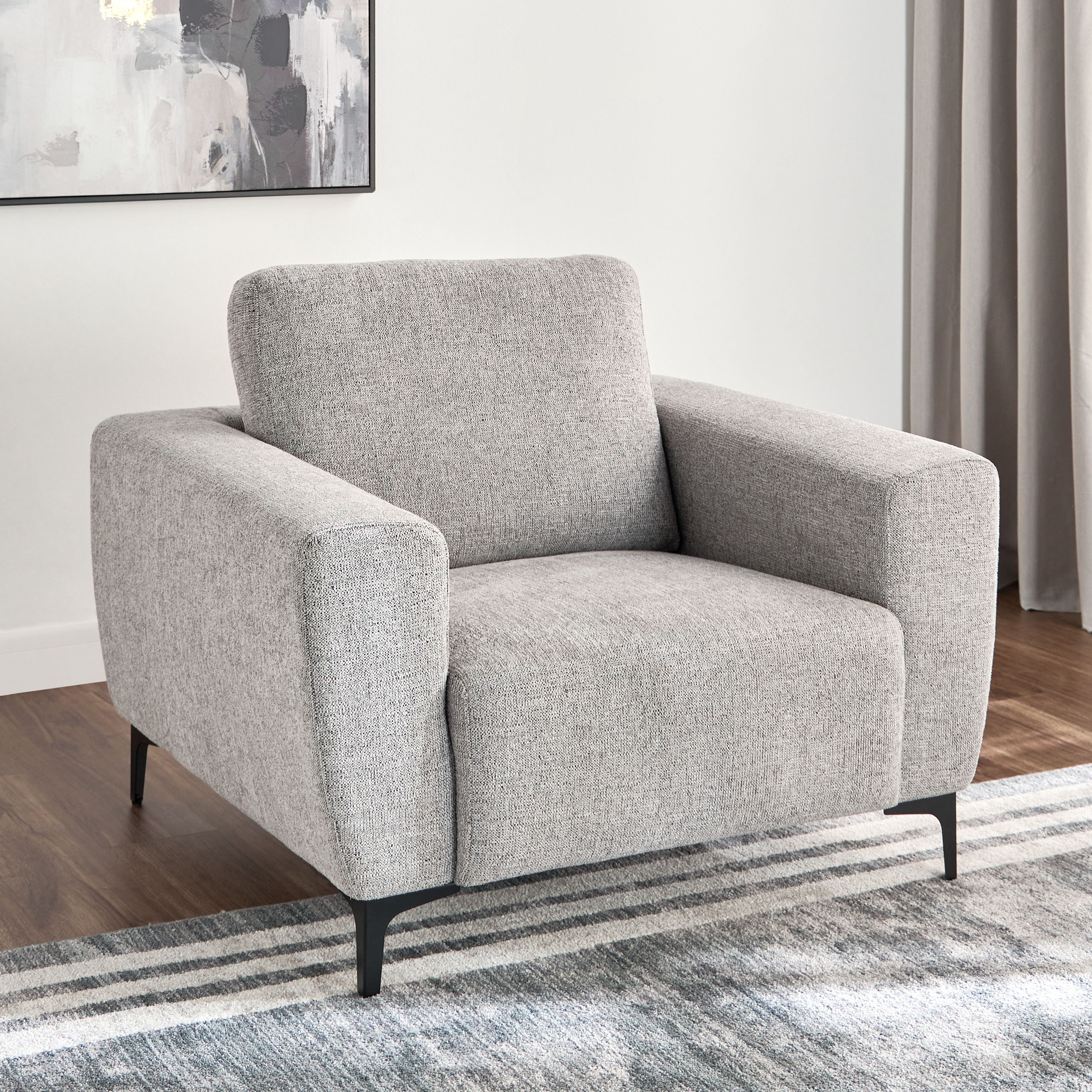 كرسي قماش بمساند ذراعين - فيلدا-furniture-sofaandseating-armchairs-image-1