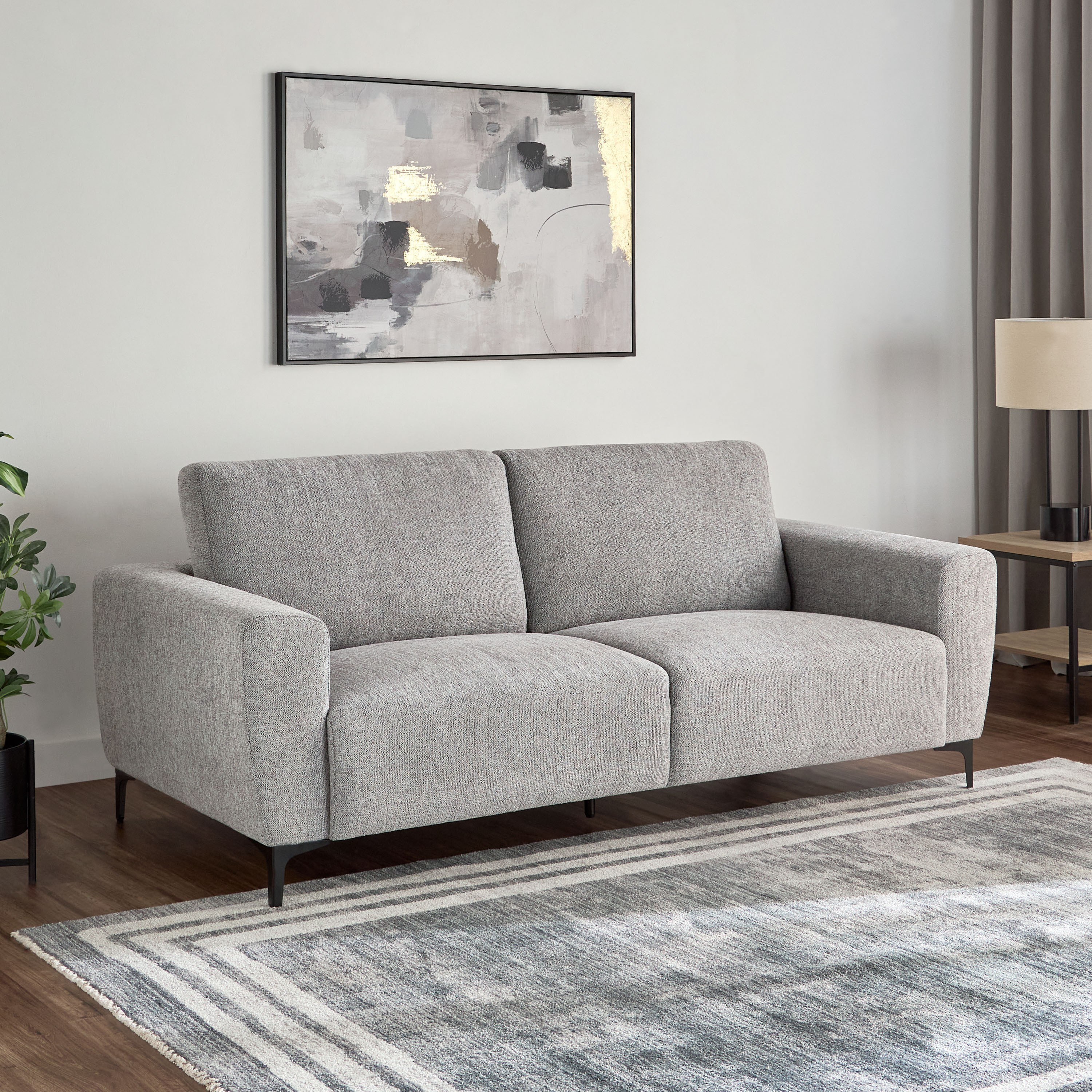 Velda 3-Seater Fabric Sofa