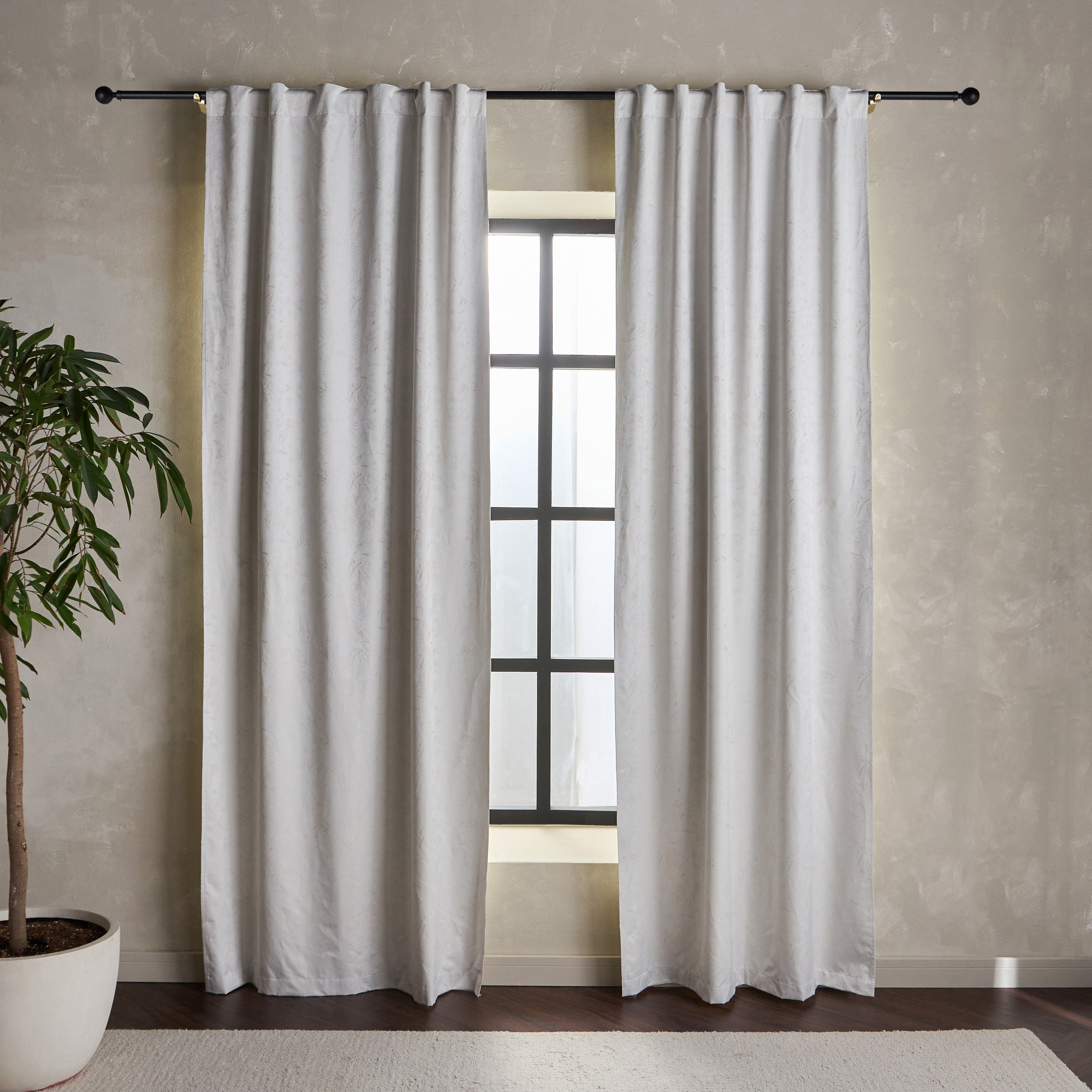 Kaydence 2-Piece Blackout Curtain Set -  135x300 cm-household-windows-curtains-image-1