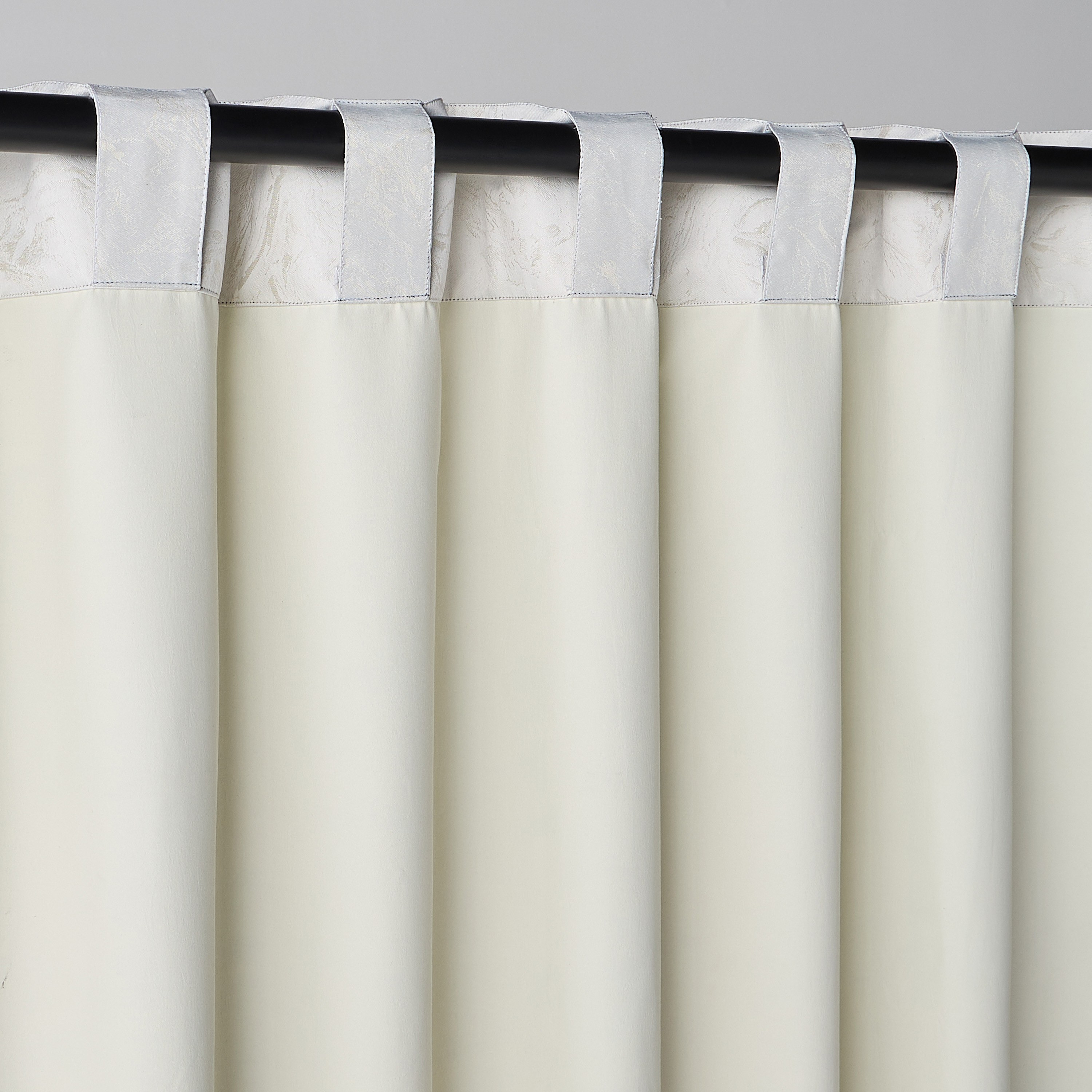 طقم ستائر تعتيم من قطعتين - كاي دنسي - 135x300 سم-household-windows-curtains-image-3