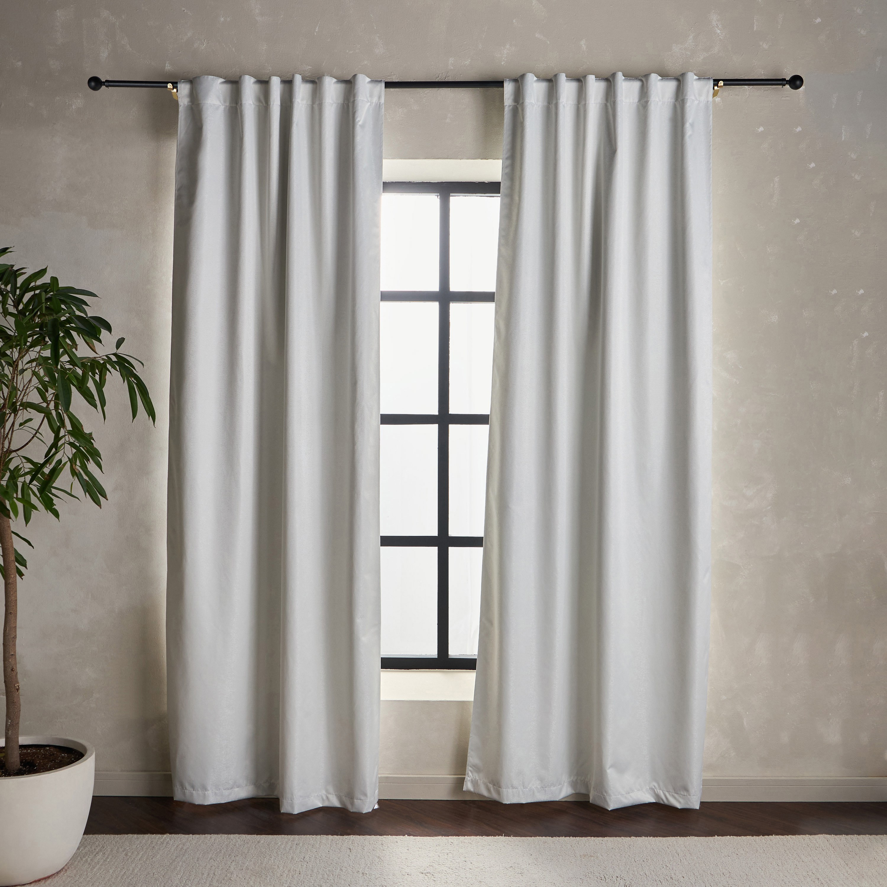 Elaine 2-Piece Blackout Curtain Set -  135x300 cm-household-windows-curtains-image-1