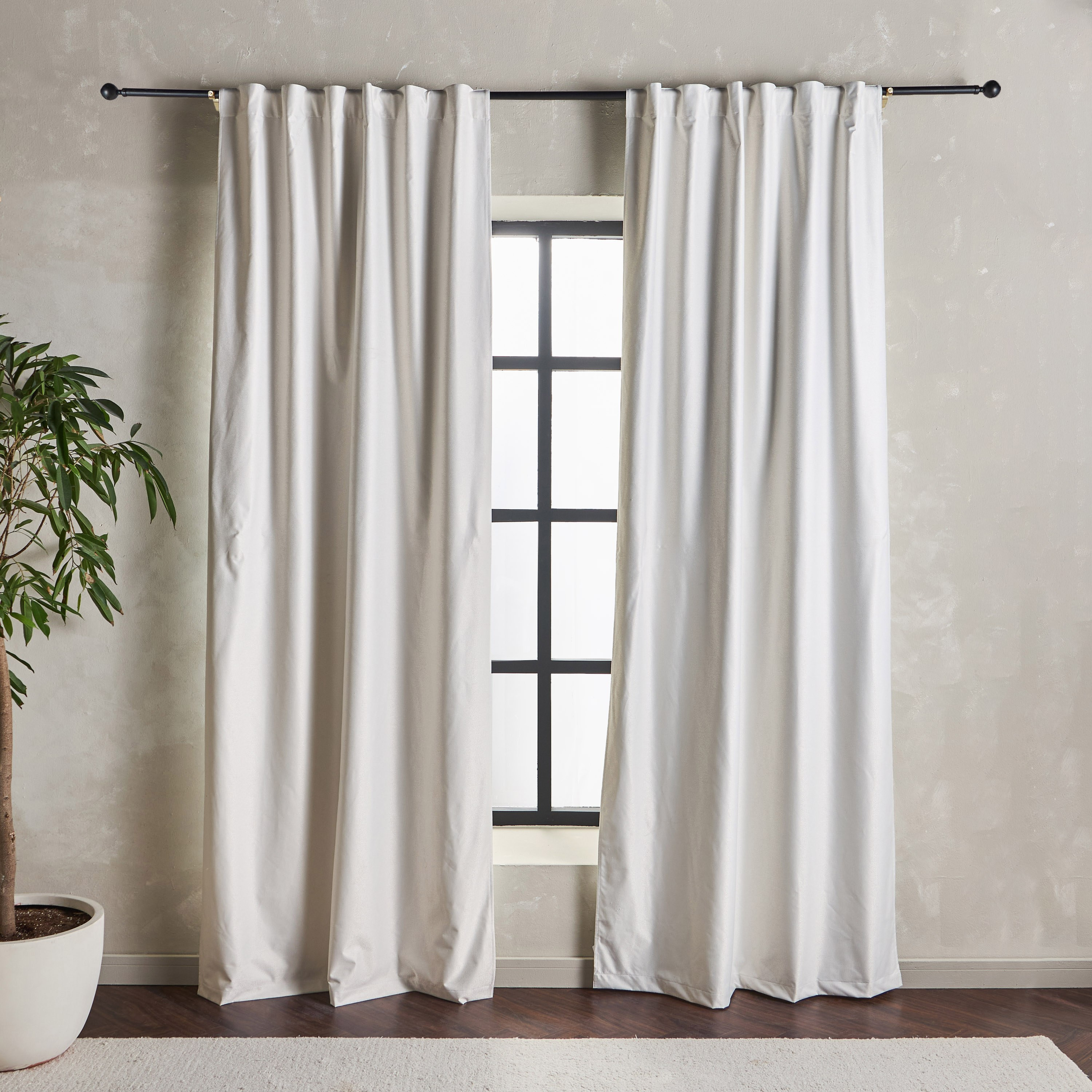 Brooklyn 2-Piece Blackout Curtain Set - 135x300 cm-household-windows-curtains-image-1