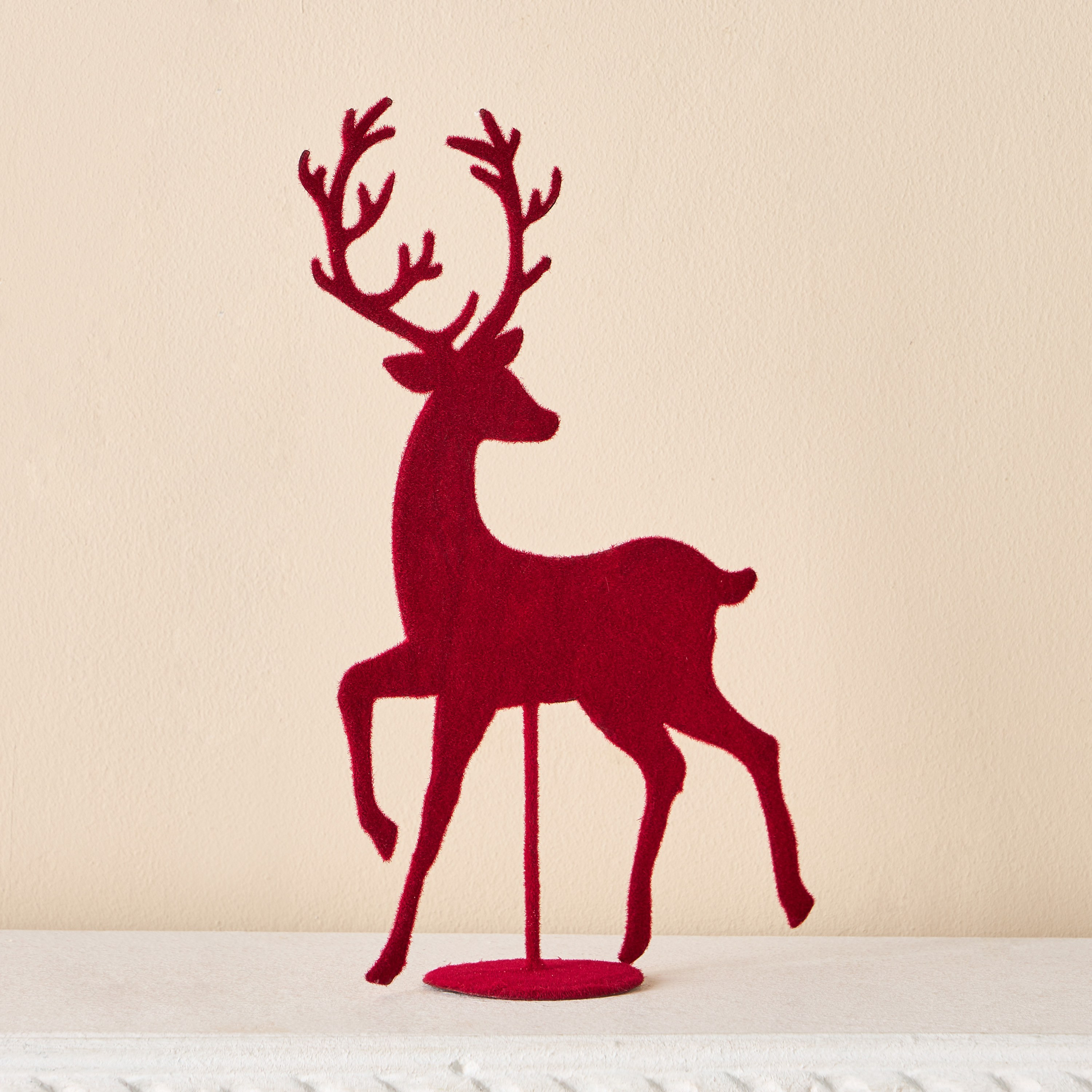 غزال معدني لديكور الطاولة - 38 سم-household-christmas-decorandtableware-decoraccessories-image-1