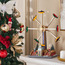 Flocked Pine Spray - 15 cm-household-christmas-wreathsgarlandsandflowers-flowers-image-3