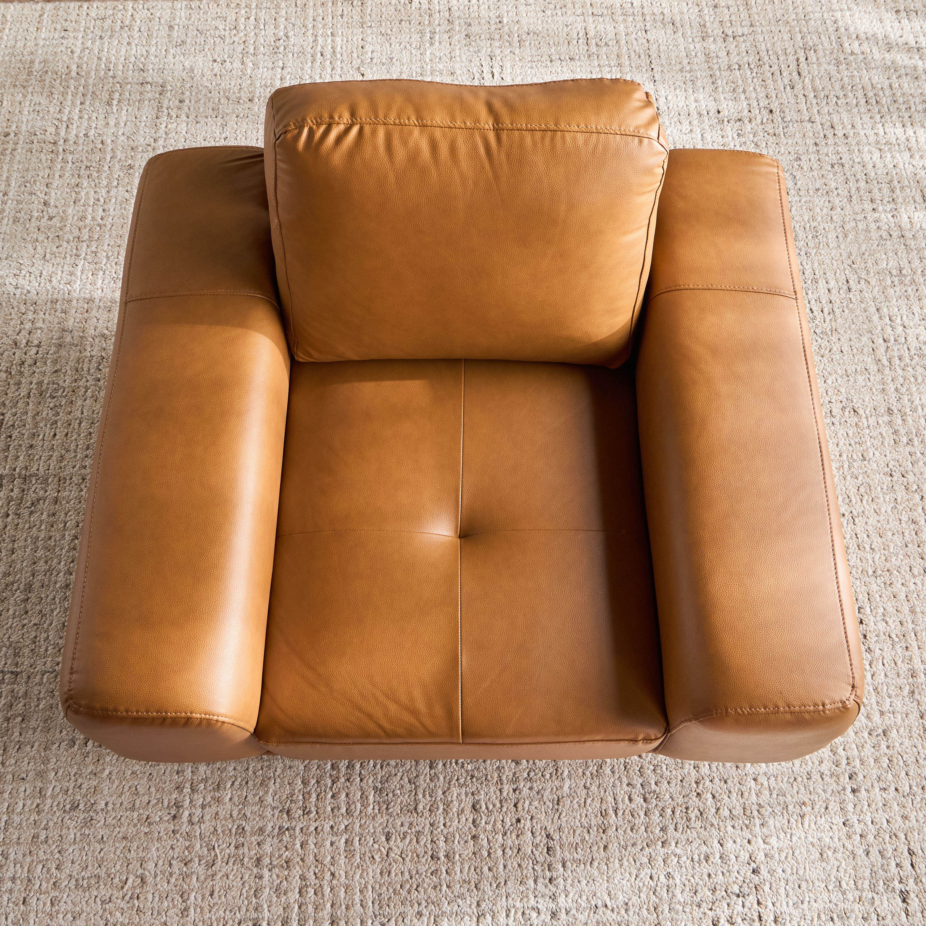 كرسي جلد صناعي بمساند ذراعين - إيدين-furniture-sofaandseating-armchairs-image-7