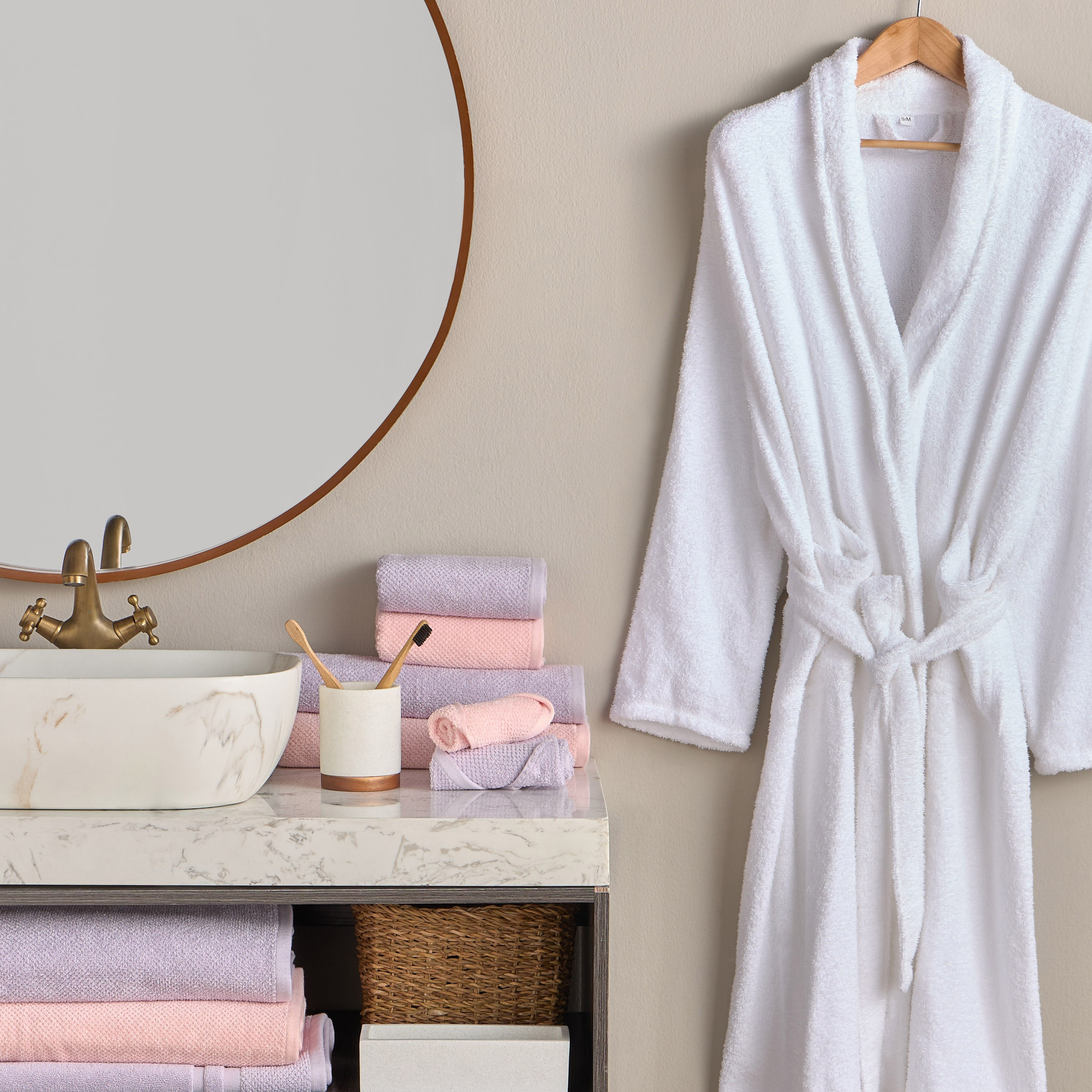منشفة حمام من القطن التركي 420 جرام لكل متر مربع - إستيلا - 70x140 سم-babyandkids-bathandstorage-bath-towels-image-7