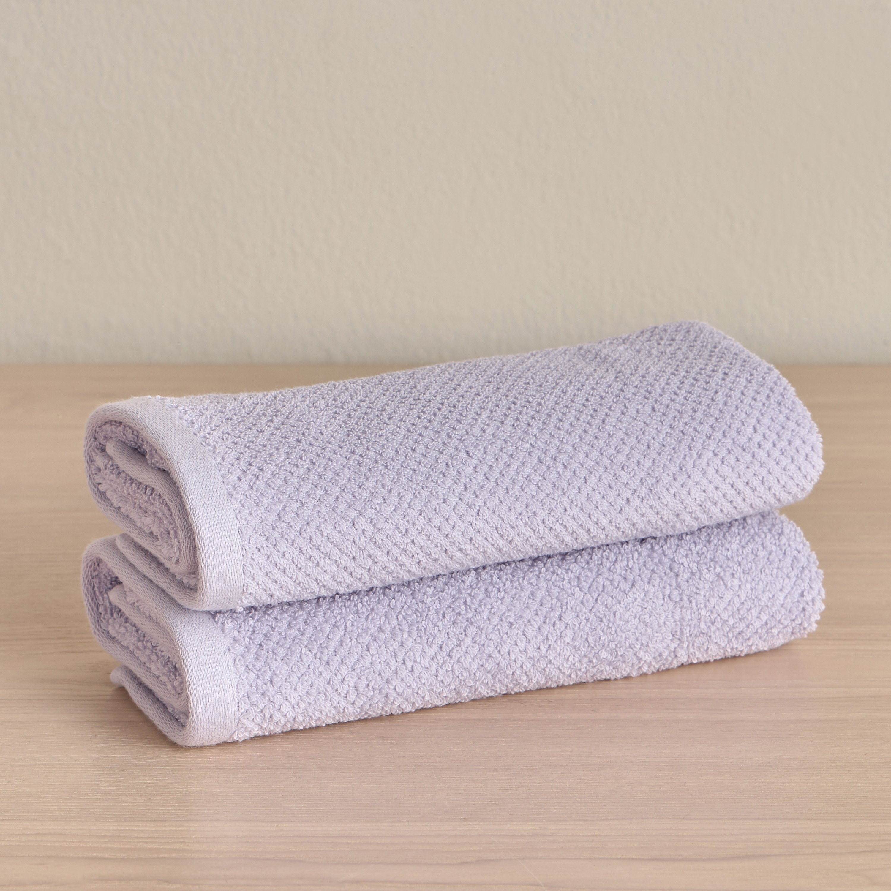 طقم مناشف يد قطن تركي 420 جرام لكل متر مربع من قطعتين - إستيلا - 40x70 سم-babyandkids-bathandstorage-bath-towels-image-1
