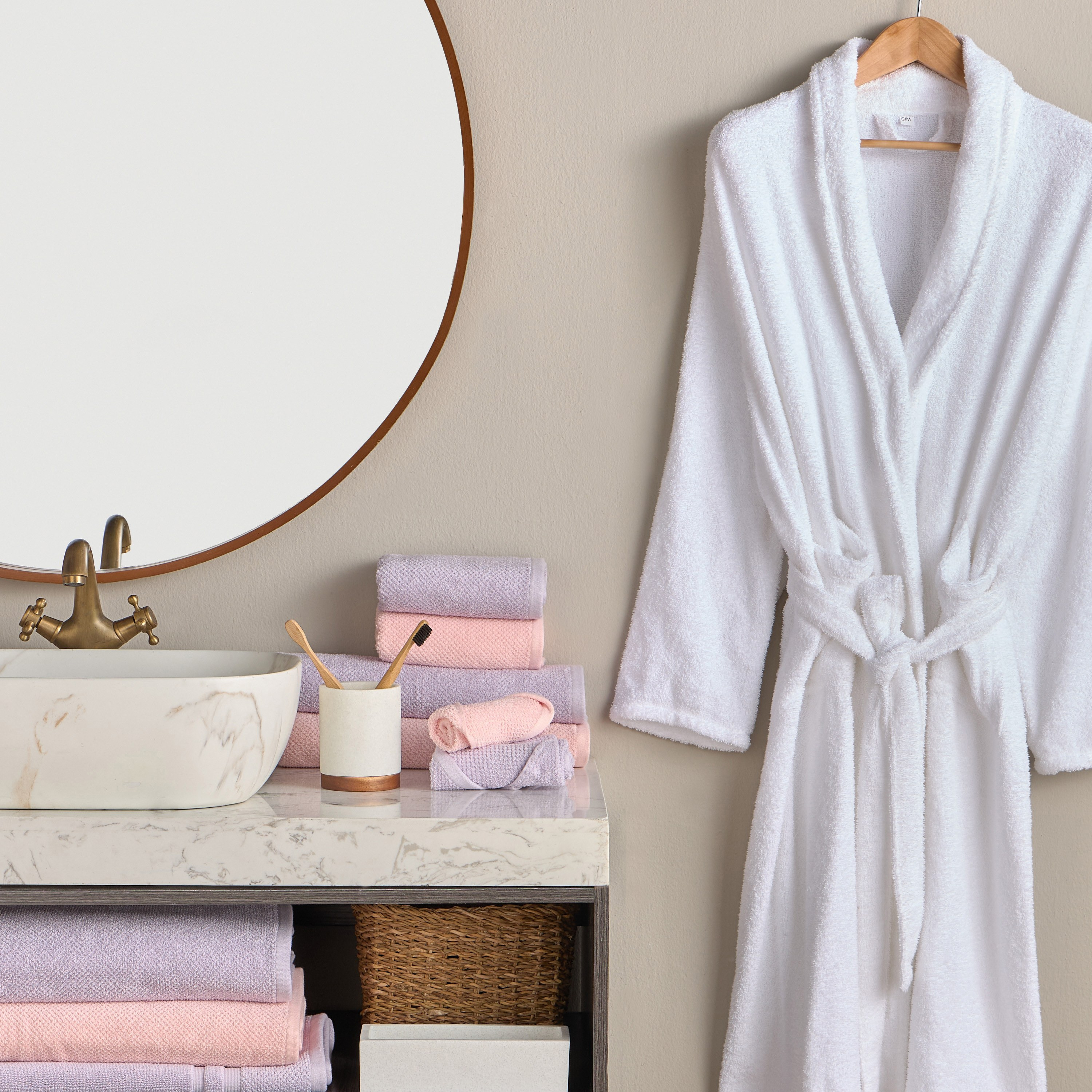 طقم مناشف يد قطن تركي 420 جرام لكل متر مربع من قطعتين - إستيلا - 40x70 سم-babyandkids-bathandstorage-bath-towels-image-7