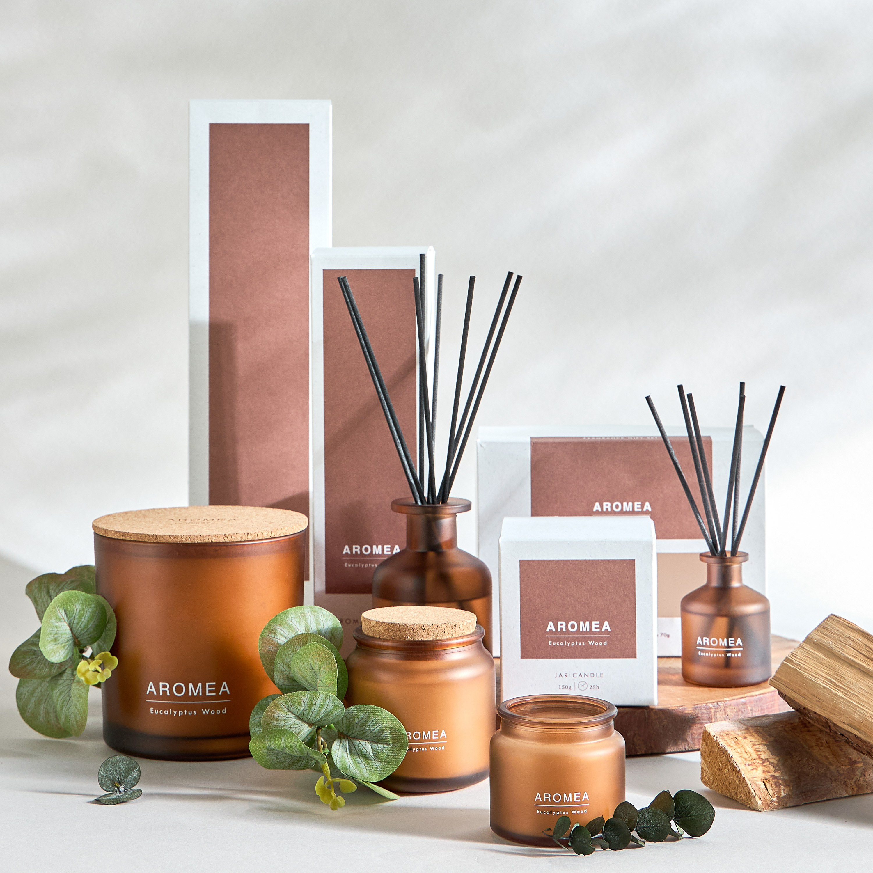 Aromea Eucalyptus Wood Reed Diffuser - 100 ml-household-homefragrance-reeddiffusers-image-4