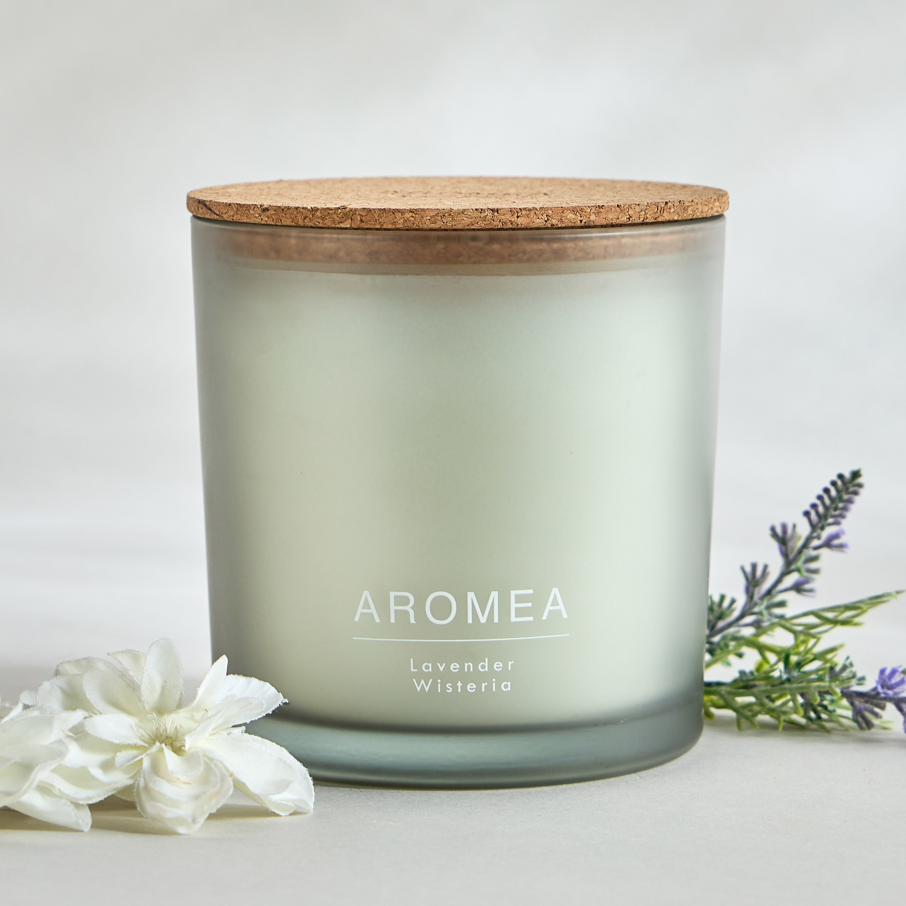 جرة شموع معطرة برائحة لافندر ويستيريا - أرومايا-household-homefragrance-candles-image-1