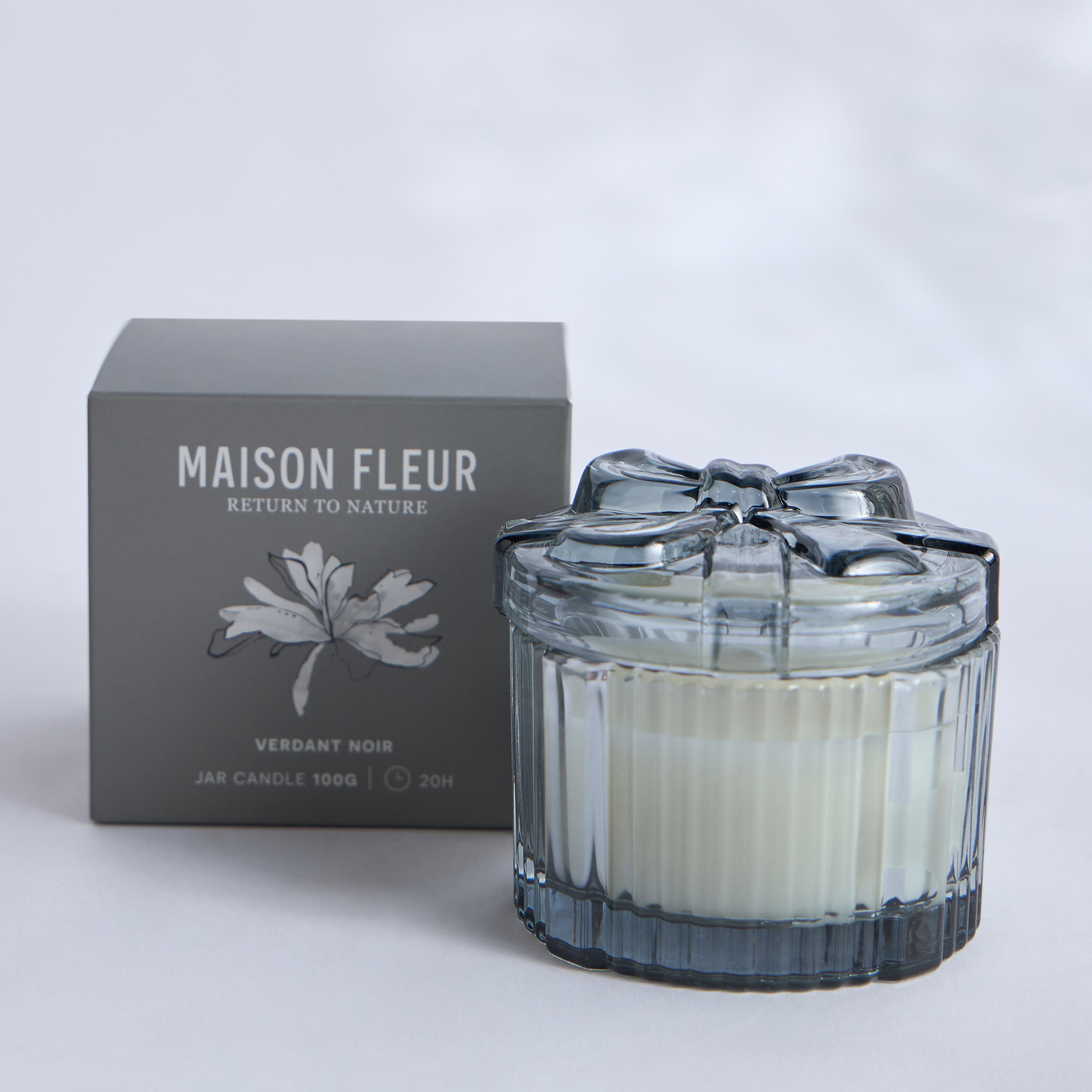 Maison Fleur Verdant Noir Smoke Scented Jar Candle - 20 h-household-homefragrance-candles-image-2