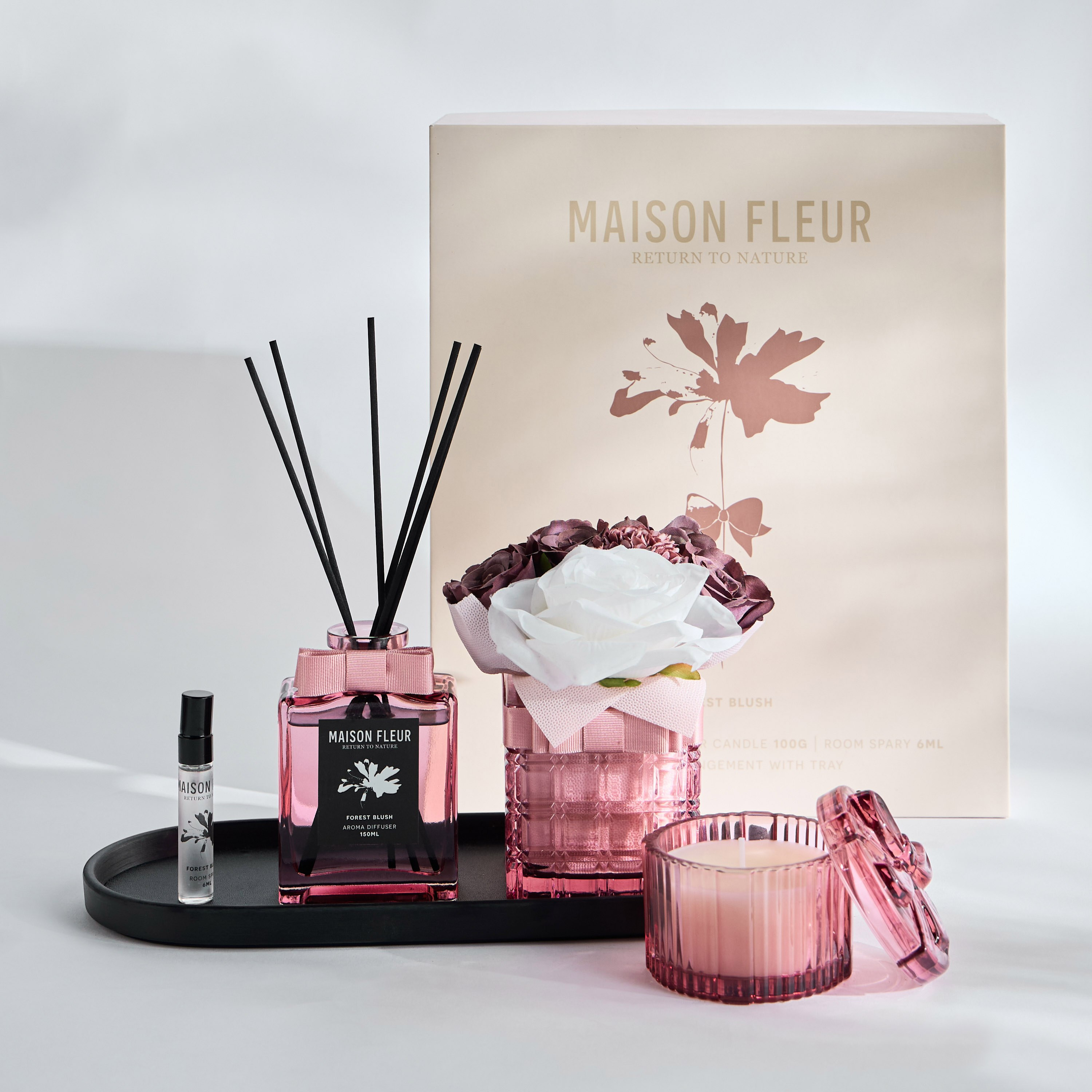 مجموعة هدايا فورست بلش 5 قطع - ميزون فلور-household-homefragrance-fragrancegiftset-image-1
