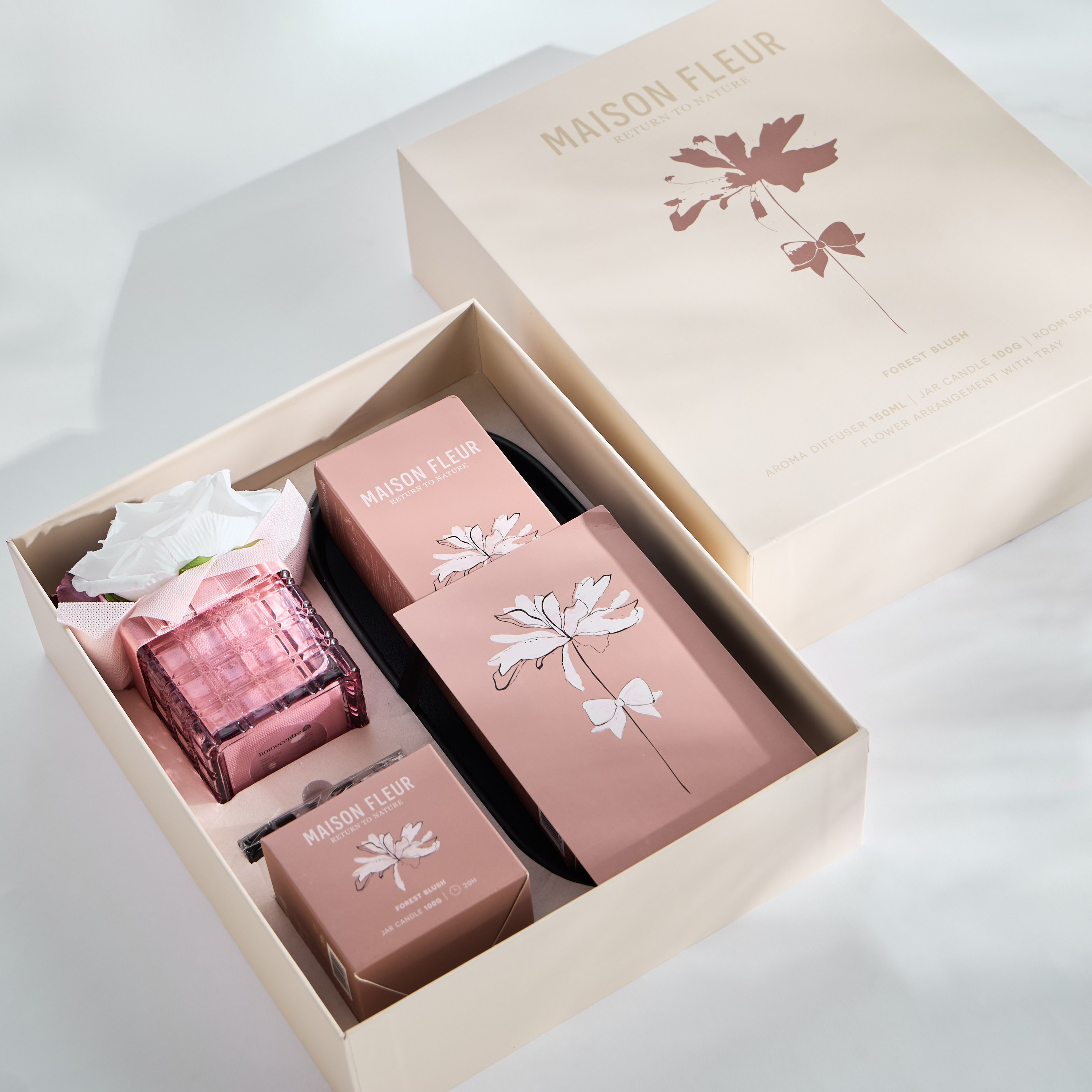 مجموعة هدايا فورست بلش 5 قطع - ميزون فلور-household-homefragrance-fragrancegiftset-image-2