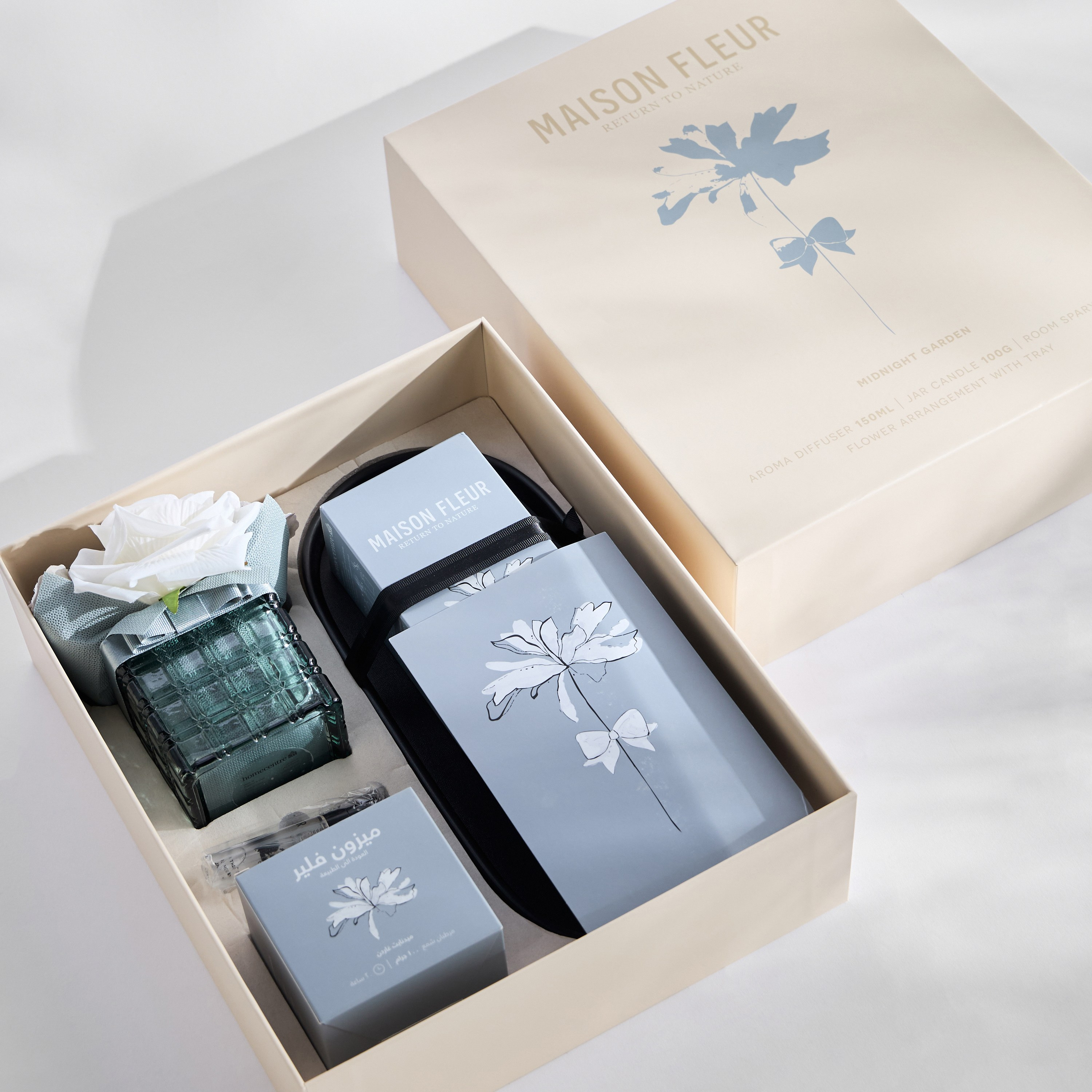 مجموعة هدايا بعطر ميدنايت جرين 5 قطع - ميزون فلور-household-homefragrance-fragrancegiftset-image-2
