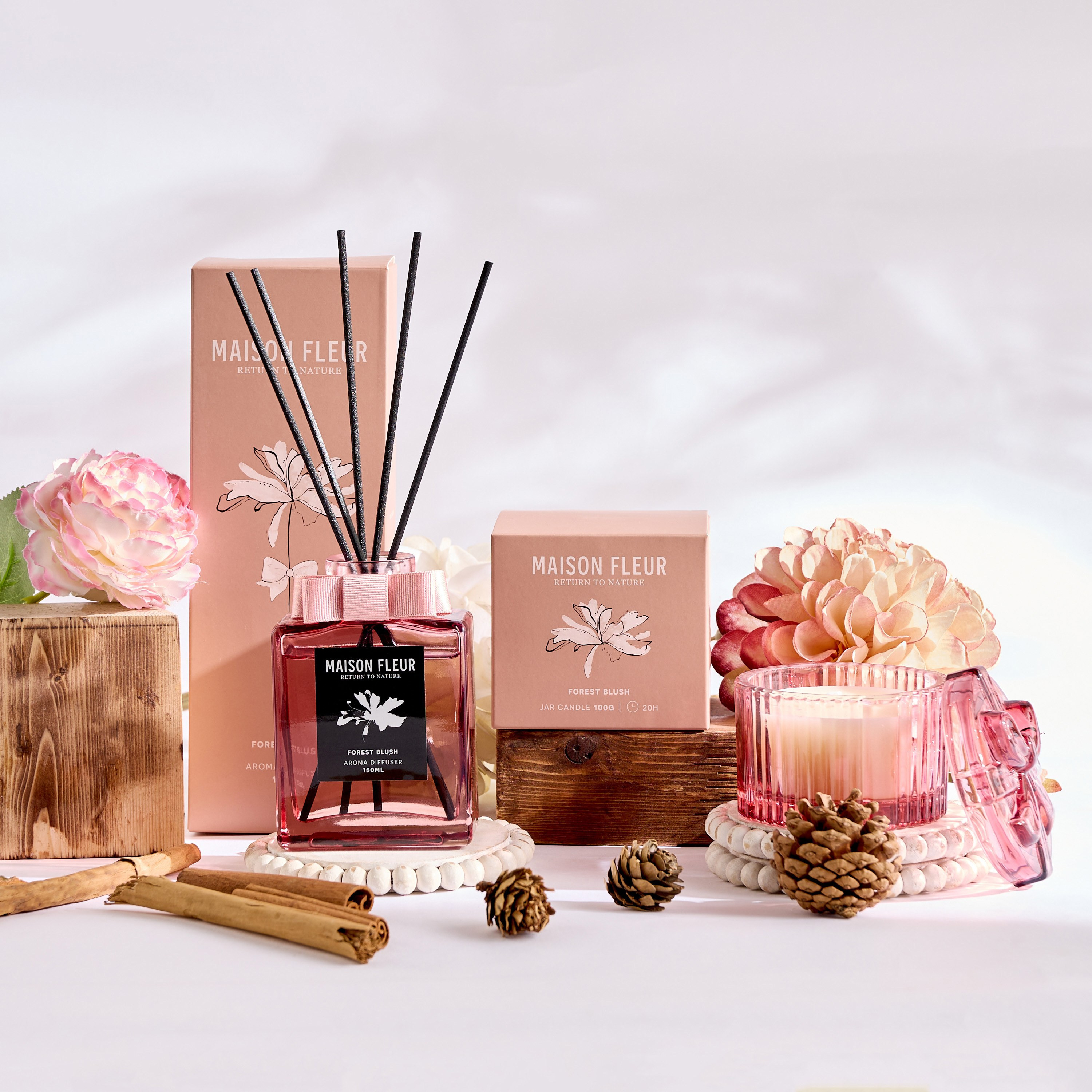 Maison Fleur Forest Blush Reed Diffuser - 150 ml-household-homefragrance-reeddiffusers-image-4
