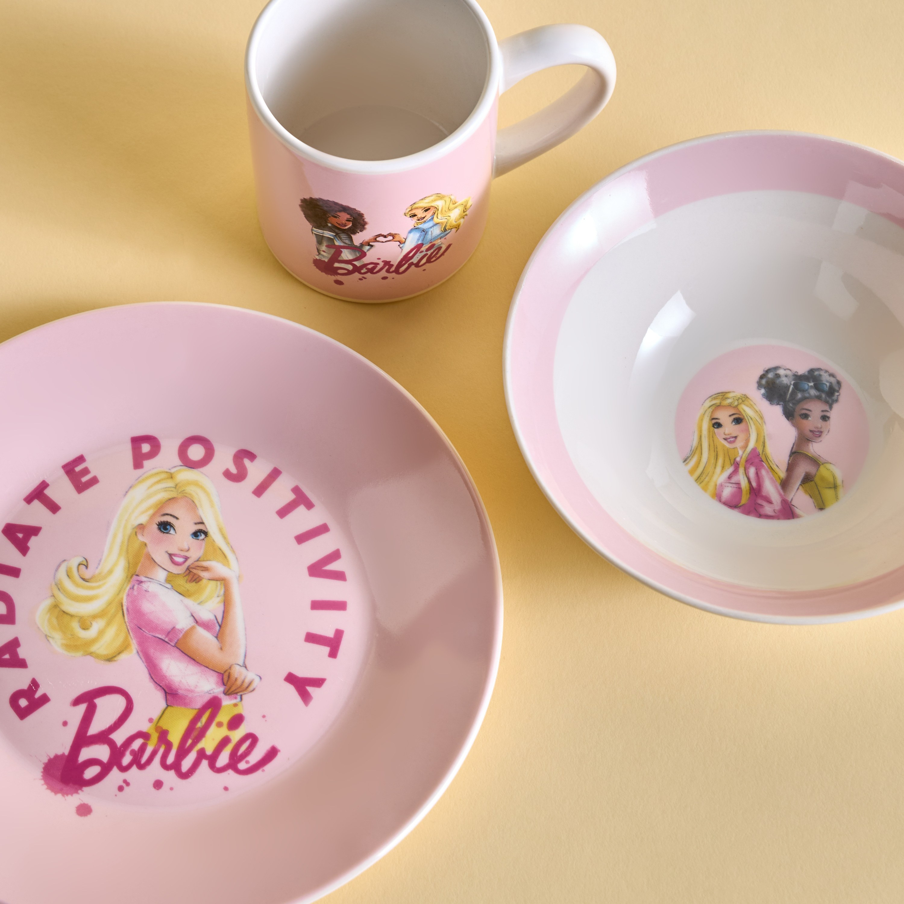 طقم مائدة 3 قطع - باربي-babyandkids-eatanddrink-tableware-image-4