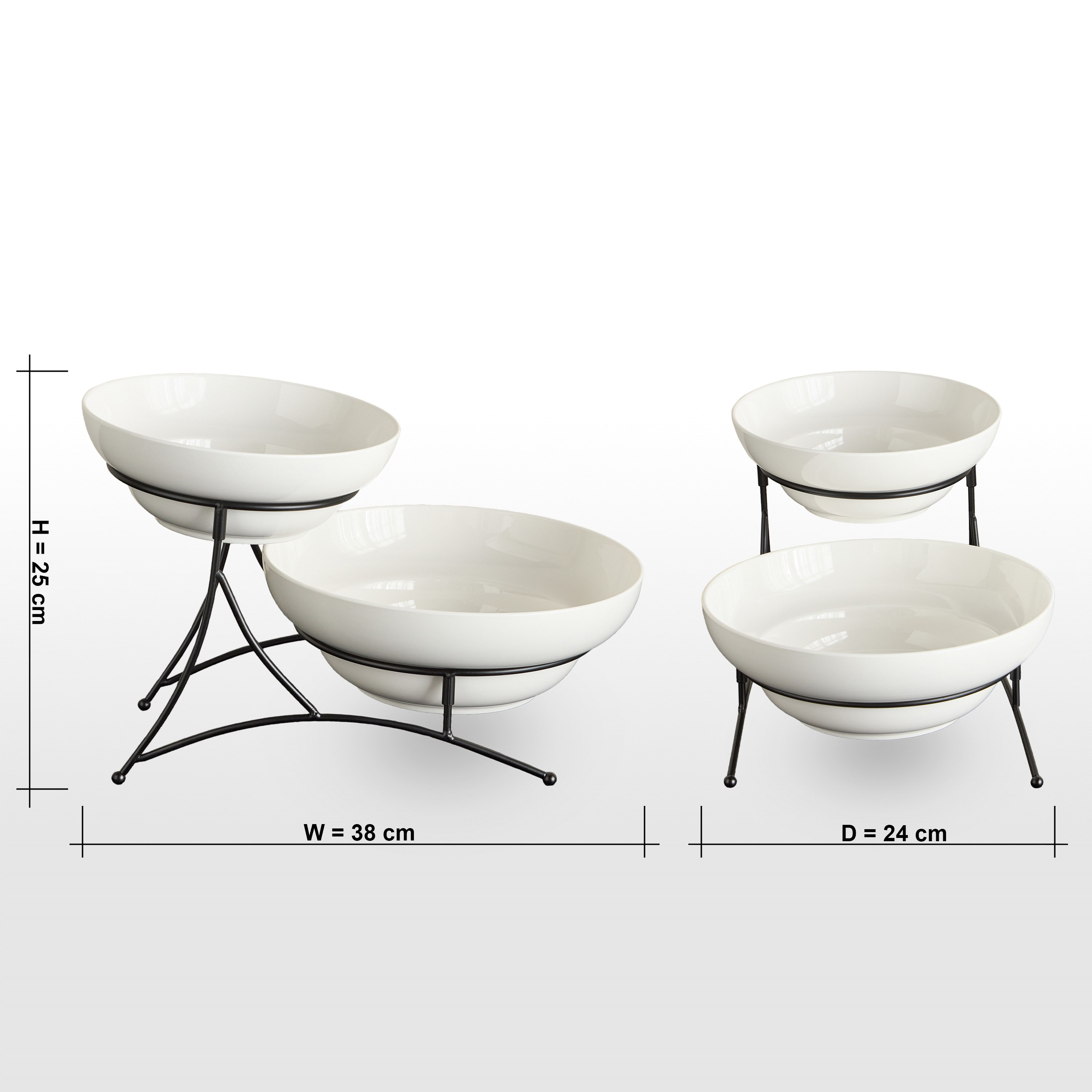 أوعية بورسلان من قطعتين مع حامل - فيتون-household-dining-dinnerware-bowls-image-5