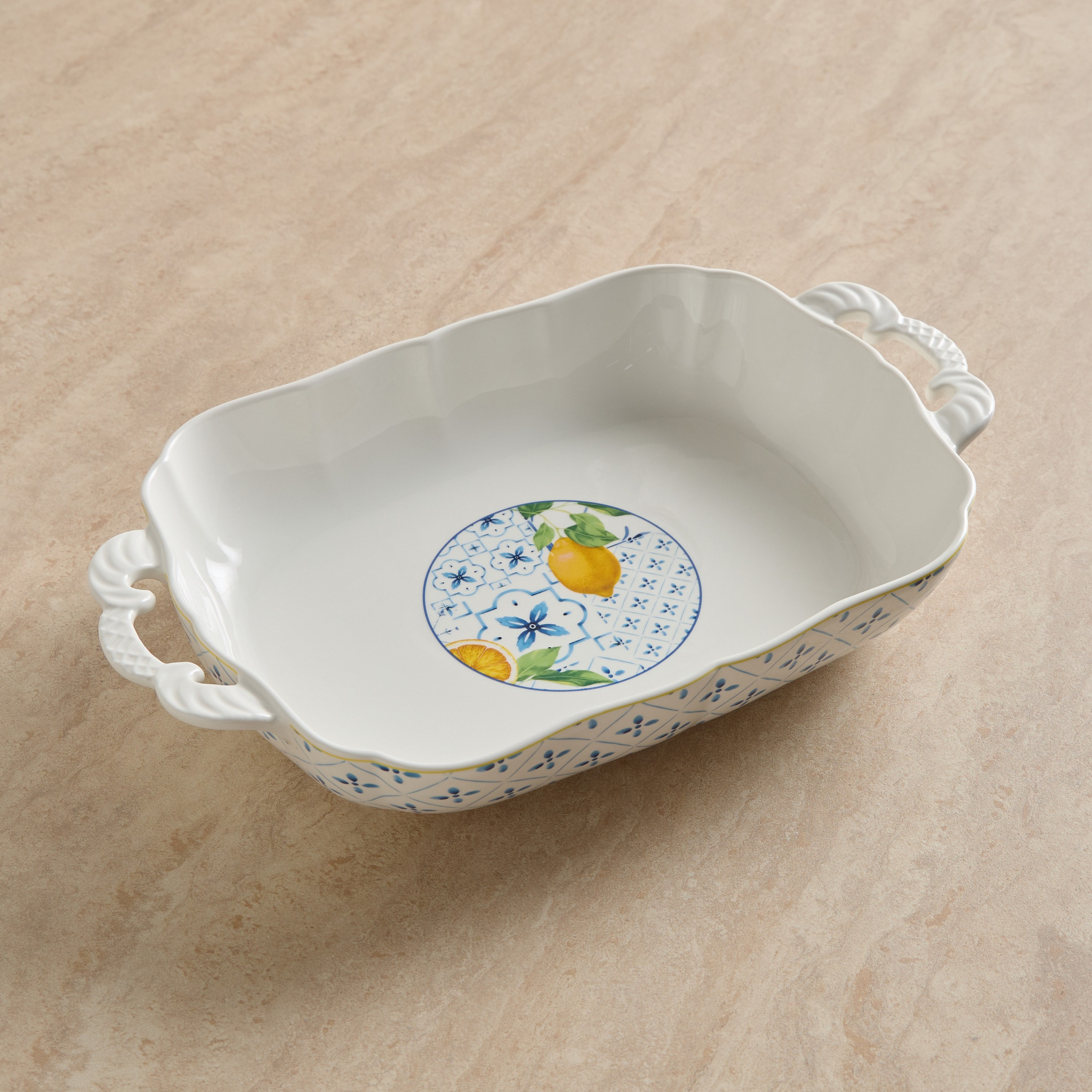 Amico Porcelain Baking Dish - 23x39 cm-household-kitchen-bakeware-bakingdishes-image-1