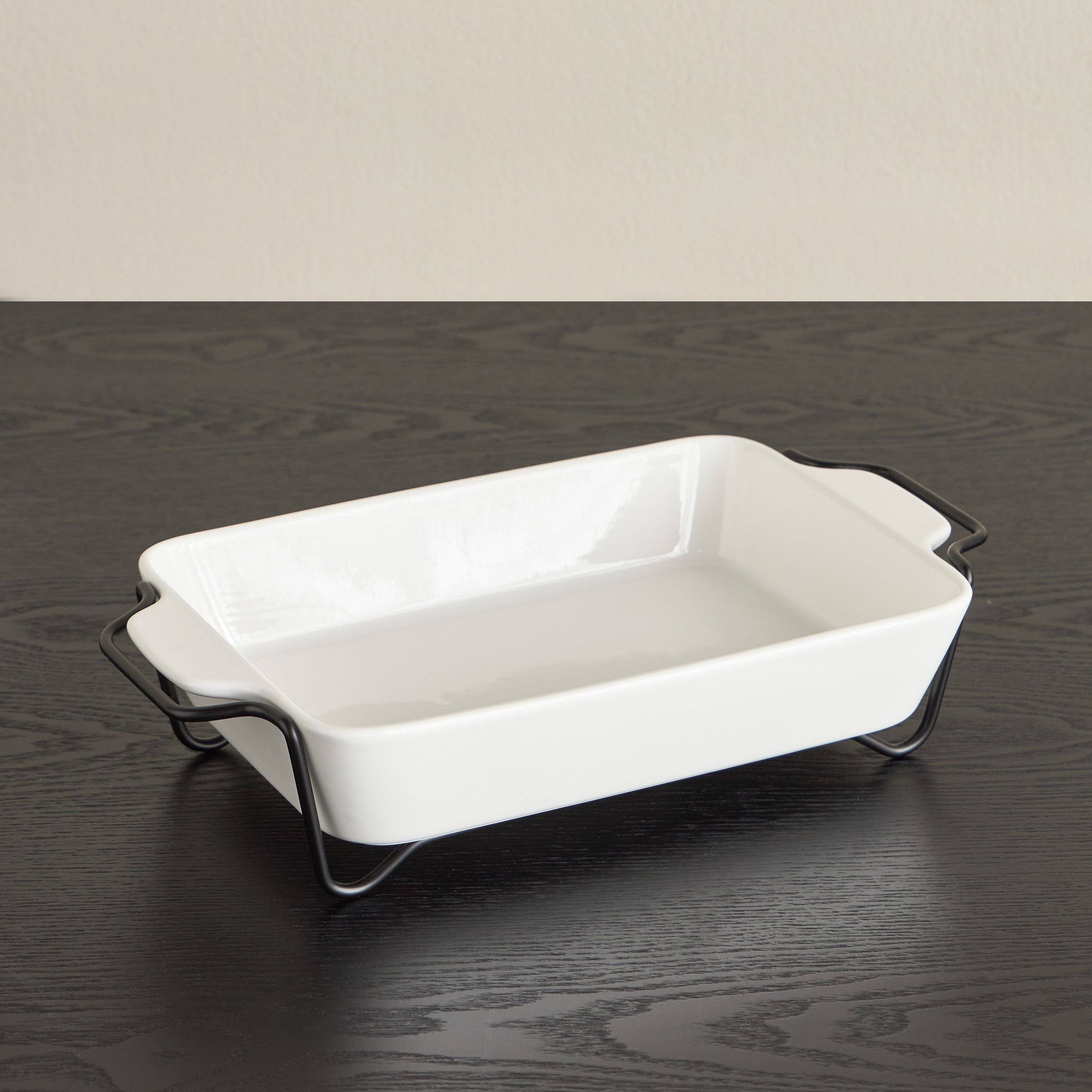 Veton Porcelain Serving Bowl with Stand - 22 cm-household-dining-dinnerware-bowls-image-1