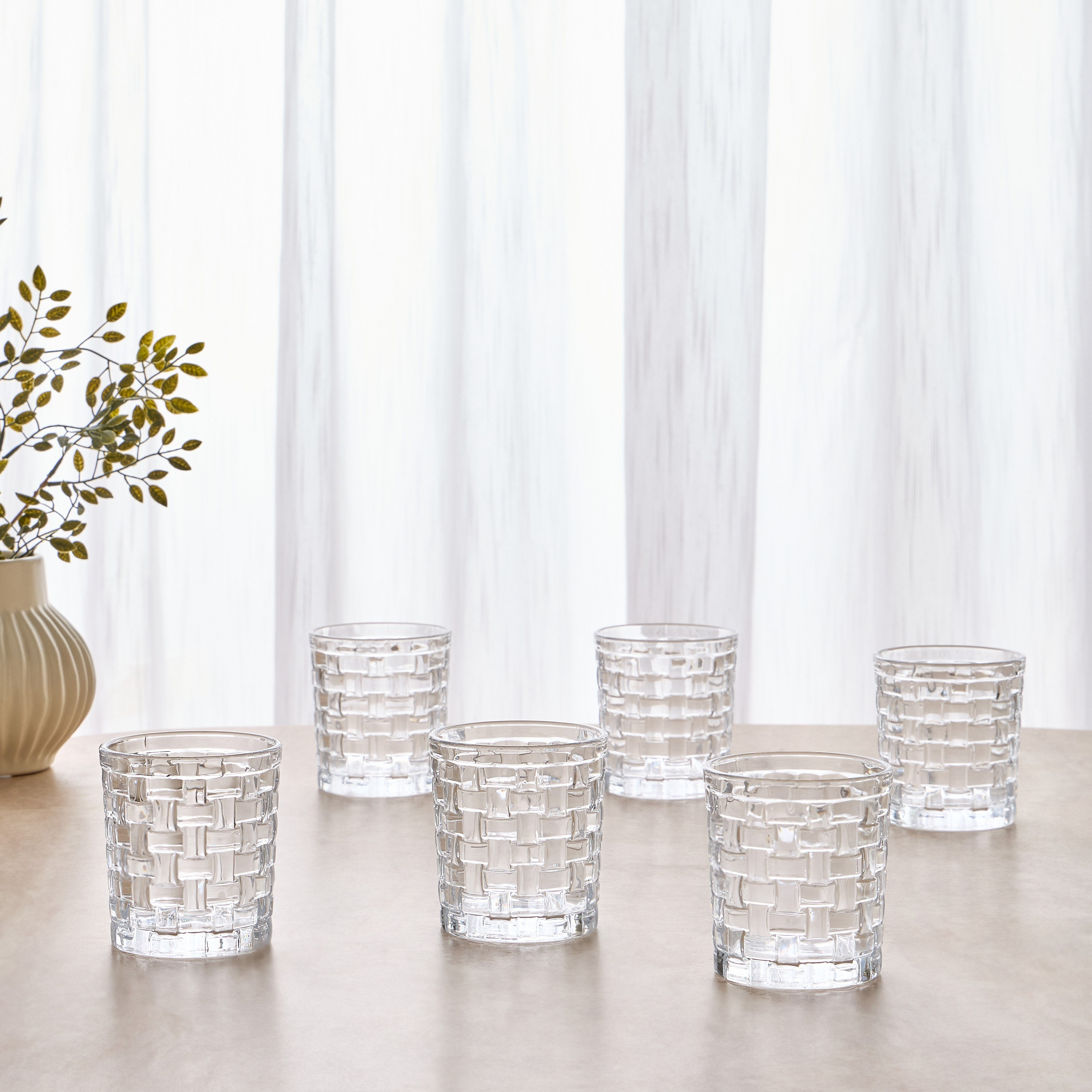 Hamza 6-Piece DOF Glass Set - 280 ml-household-dining-glassware-drinkingglasses-image-1
