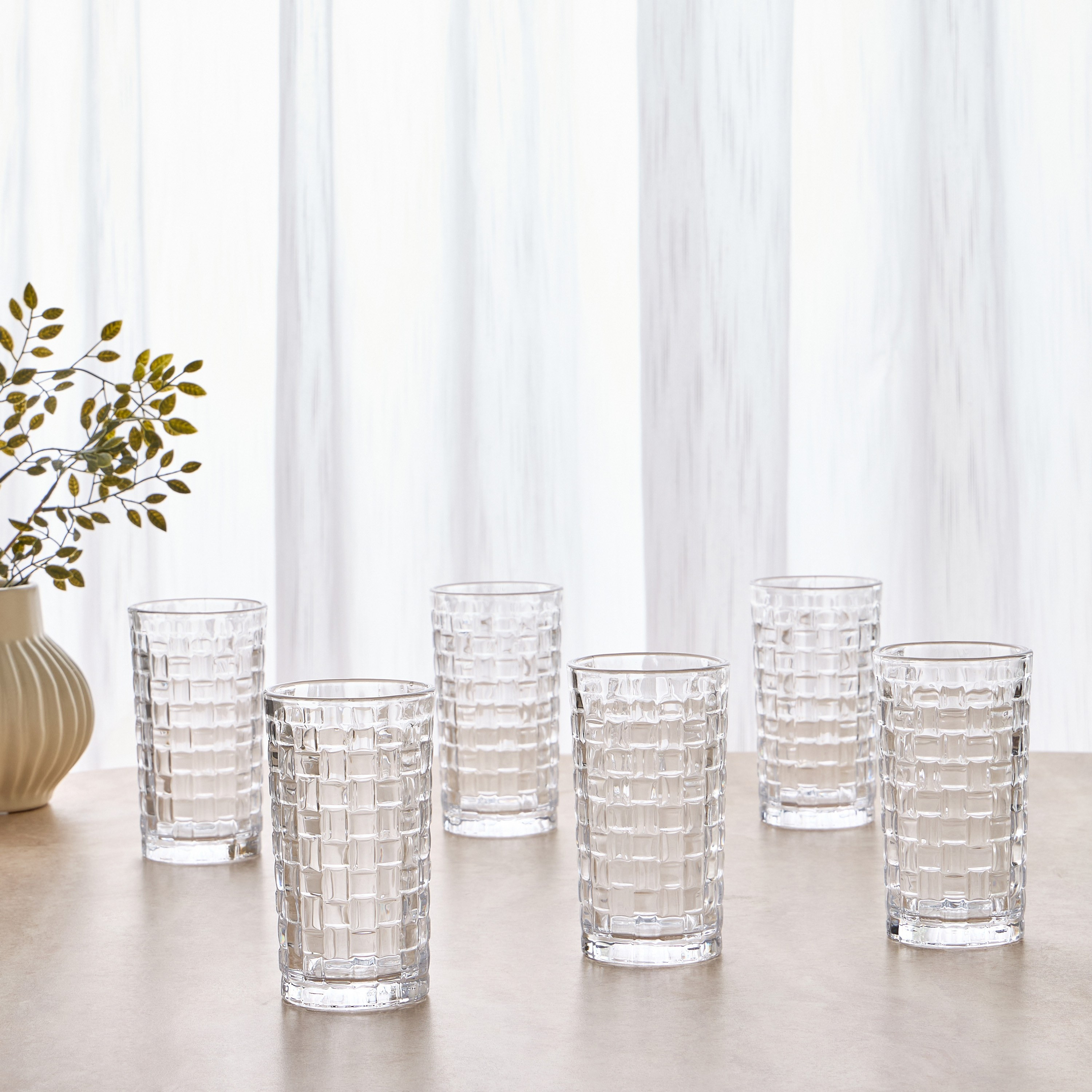 Hamza 6-Piece Highball Glass Set - 290 ml-household-dining-glassware-drinkingglasses-image-1
