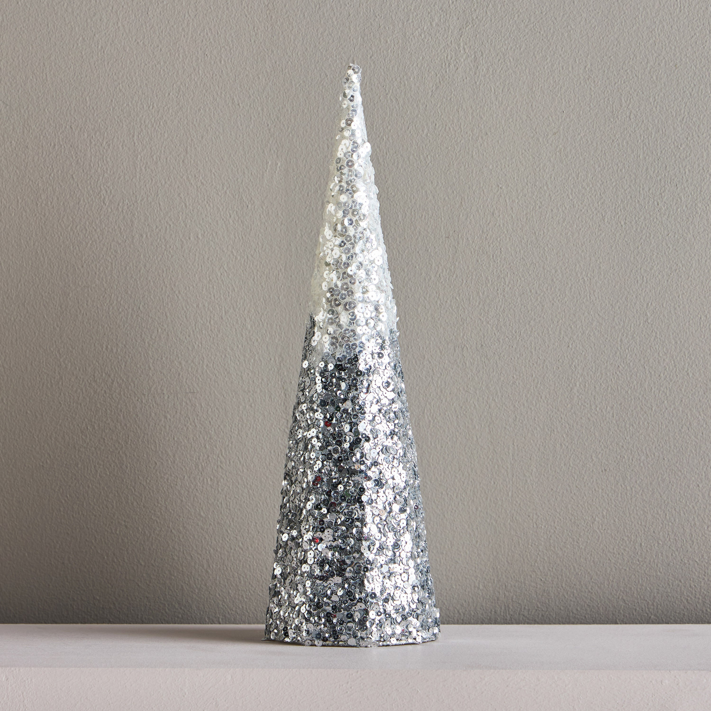 Conical Sequin Decorative Tree - 12x12 cm