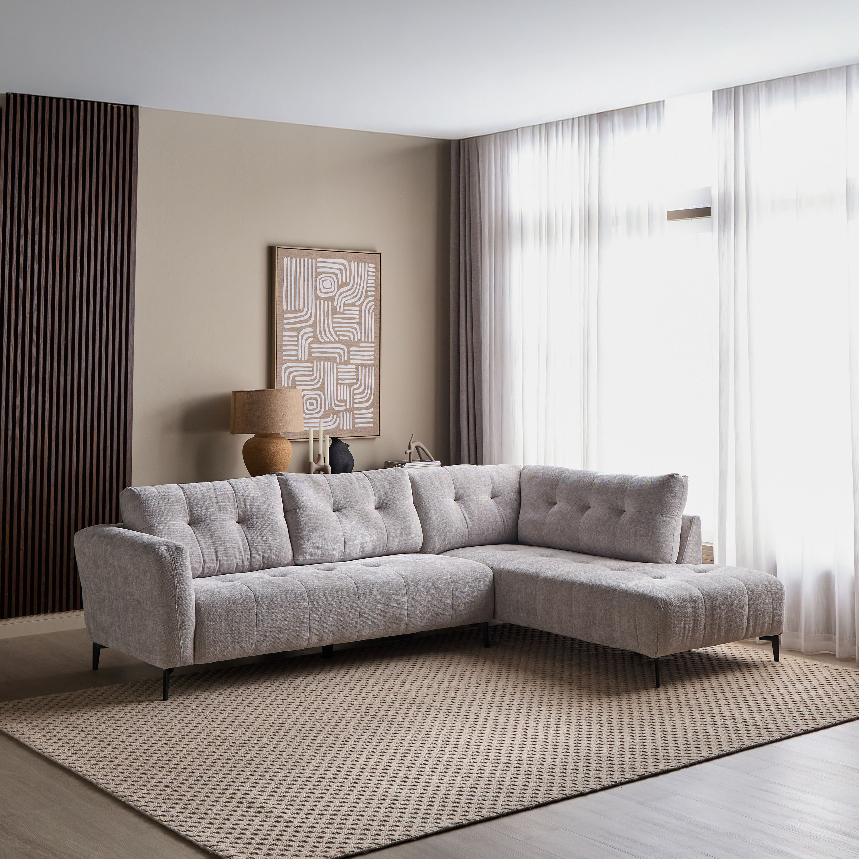 Augustus 3-Seater Fabric Right Corner Sofa-furniture-sofaandseating-cornersofas-image-1