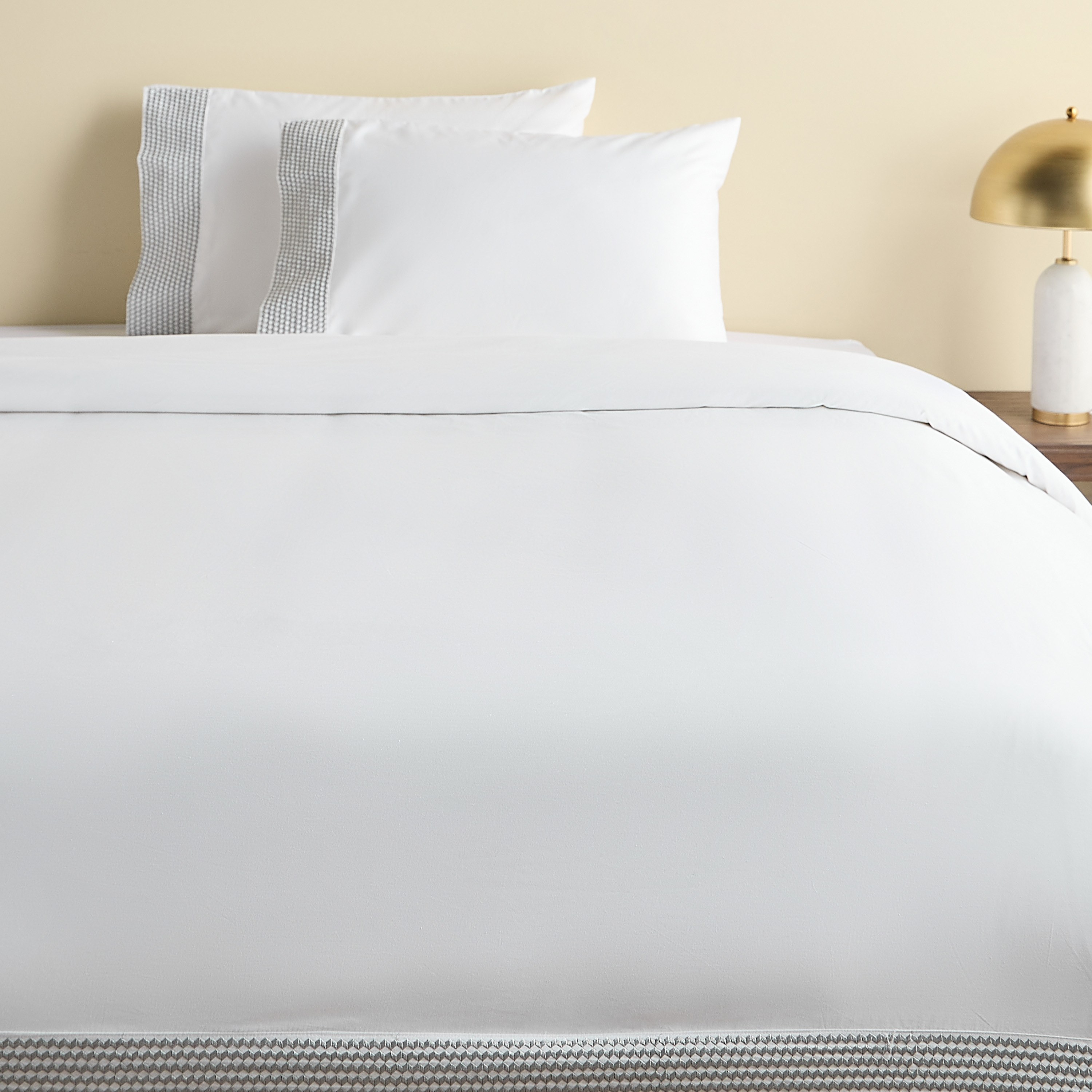 Sydney Egyptian Cotton 600 Thread Count 3-Piece King Duvet Cover Set - 220x230 cm-household-bedding-duvetandcovers-duvetcovers-image-2