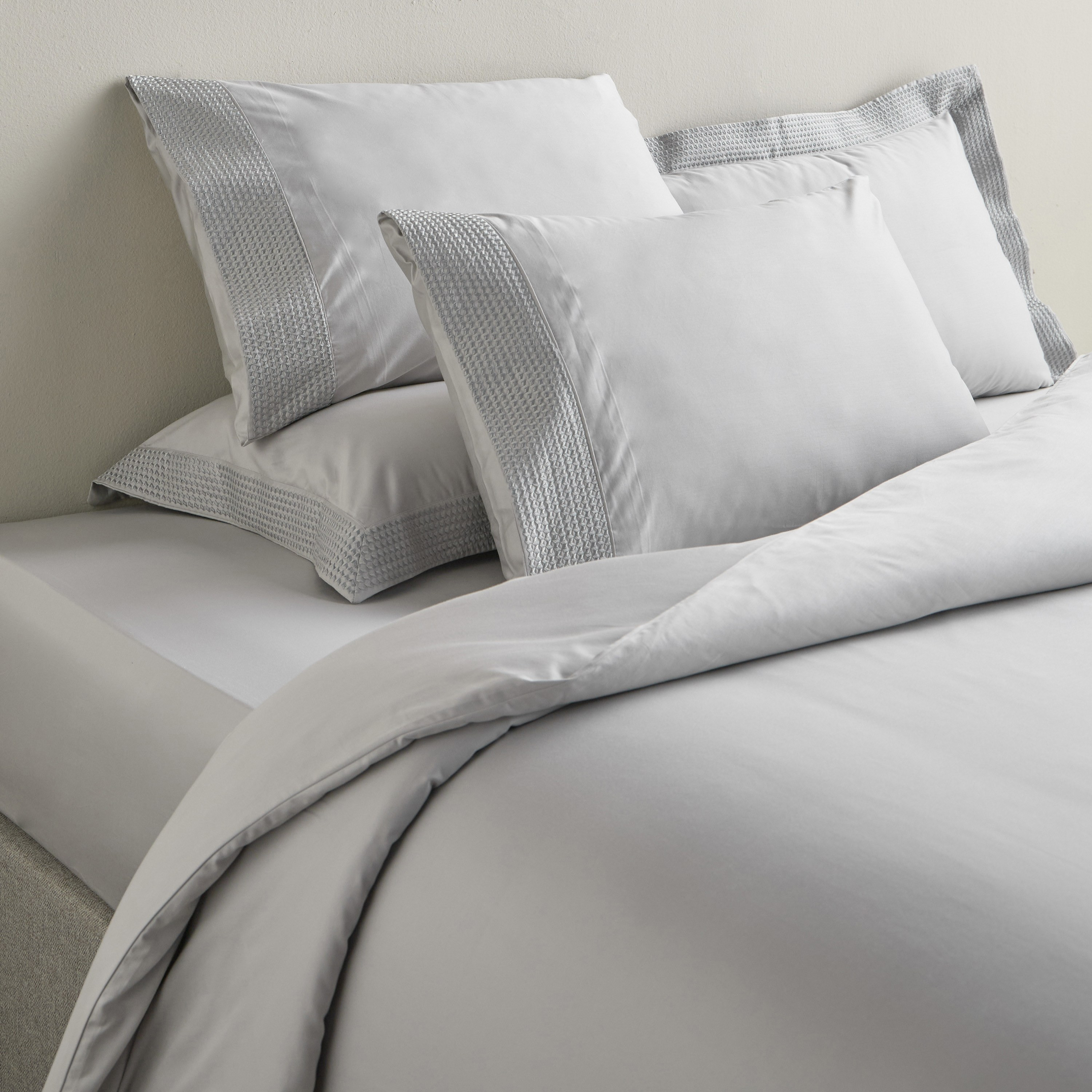 Verona Egyptian Cotton 600 Thread Count King Fitted Sheet - 180x205 cm-household-bedding-sheetsandpillowcases-fittedsheets-image-4