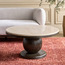 Arras Travertine Top Coffee Table-furniture-livingroom-coffeetables-image-1