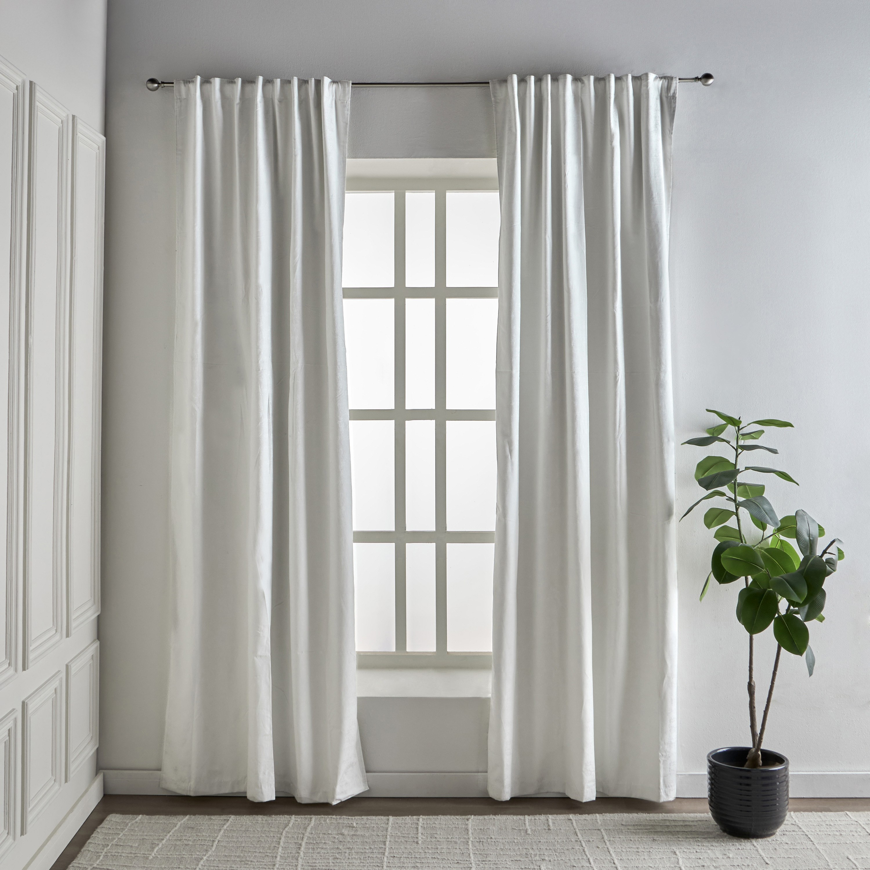 Fleece 2-Piece Blackout Curtain Set - 270x300 cm