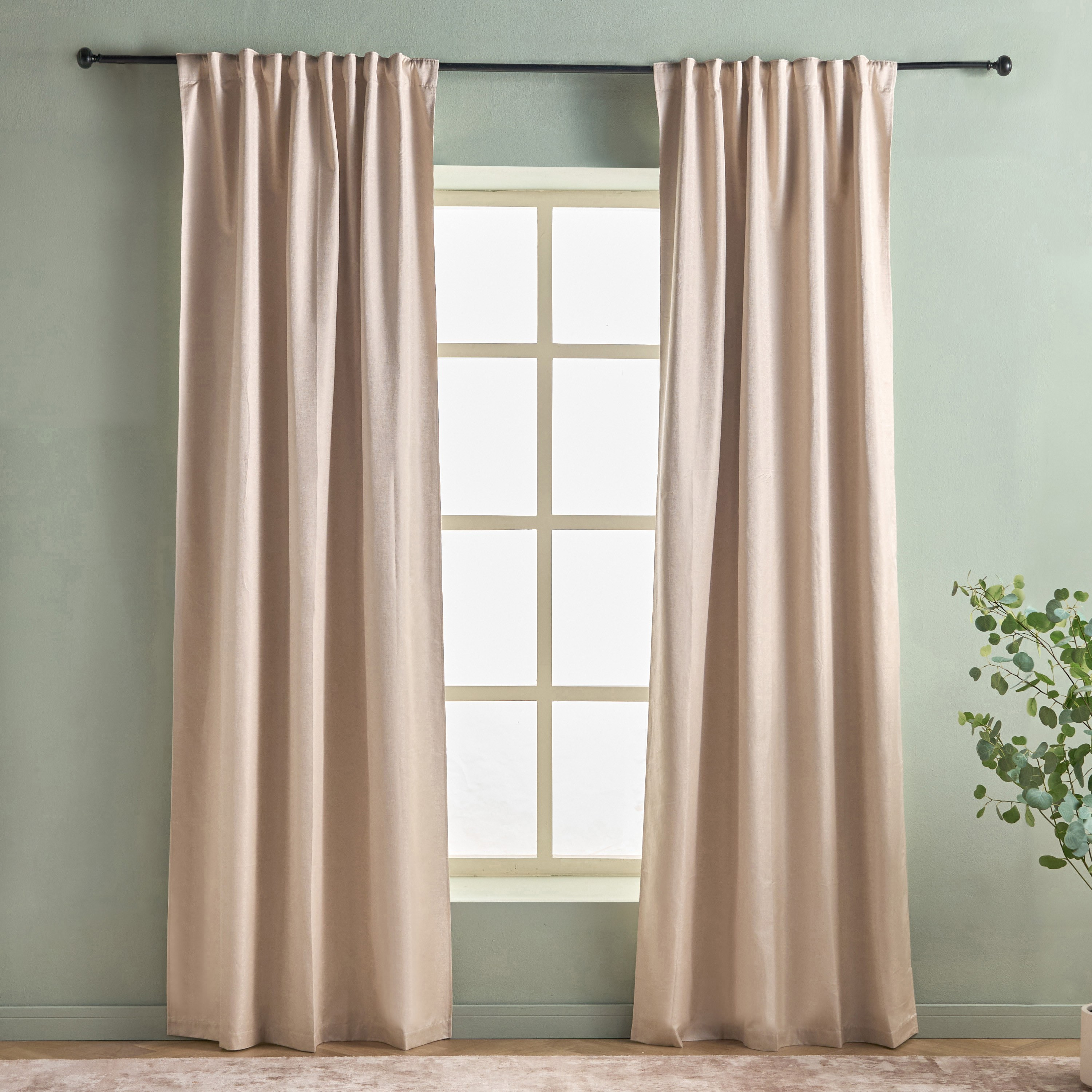 طقم ستائر معتّمة من قطعتين - نيكسوس - 270x300 سم-household-windows-curtains-image-1