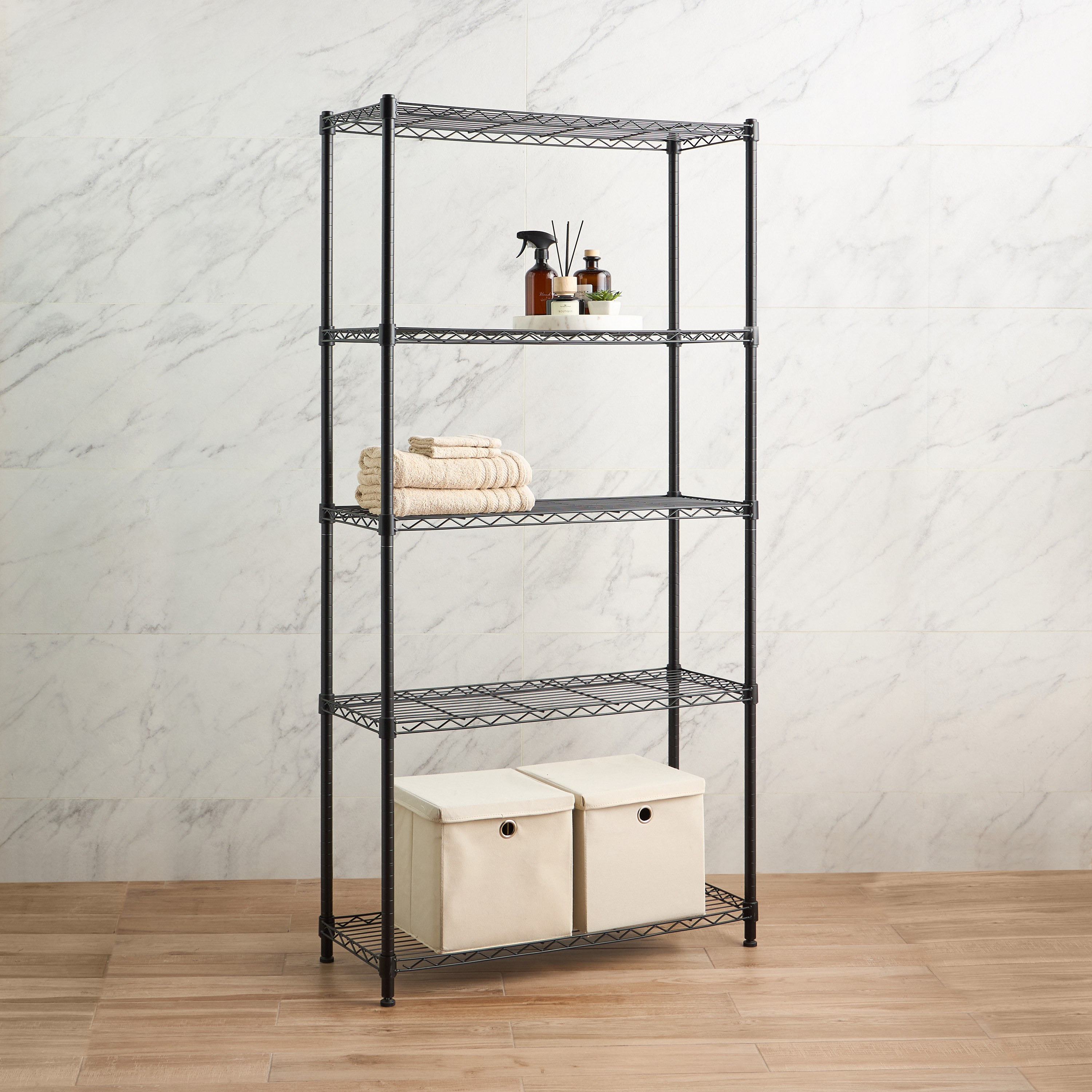 Basement 5-Tier Storage Rack - 35x90 cm-household-storage-storagesolutions-storageracks-image-1