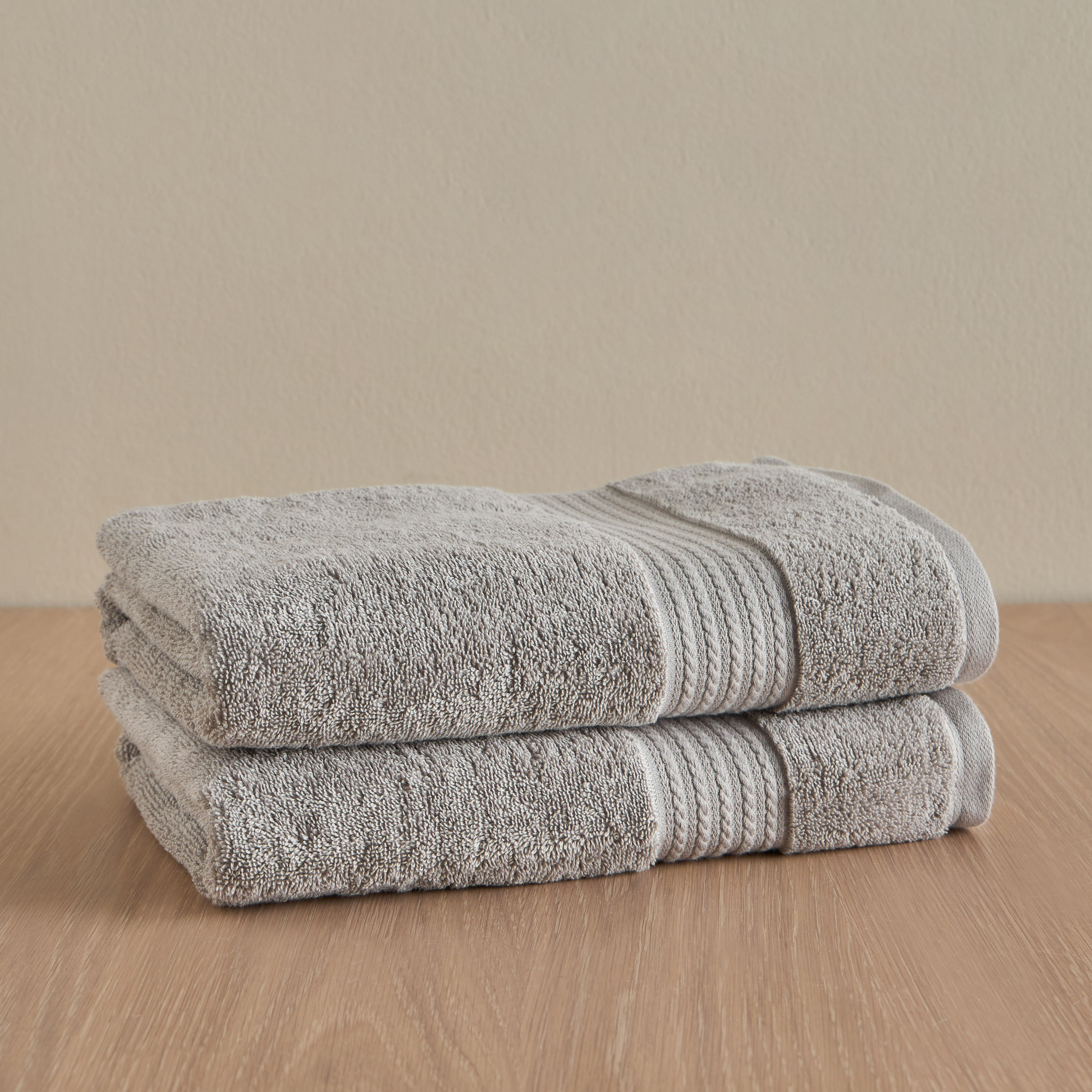 Zoey 2-Piece 500 GSM Cotton Bath Towel Set - 70x140 cm-household-bathandlaundry-bathlinen-towels-image-1