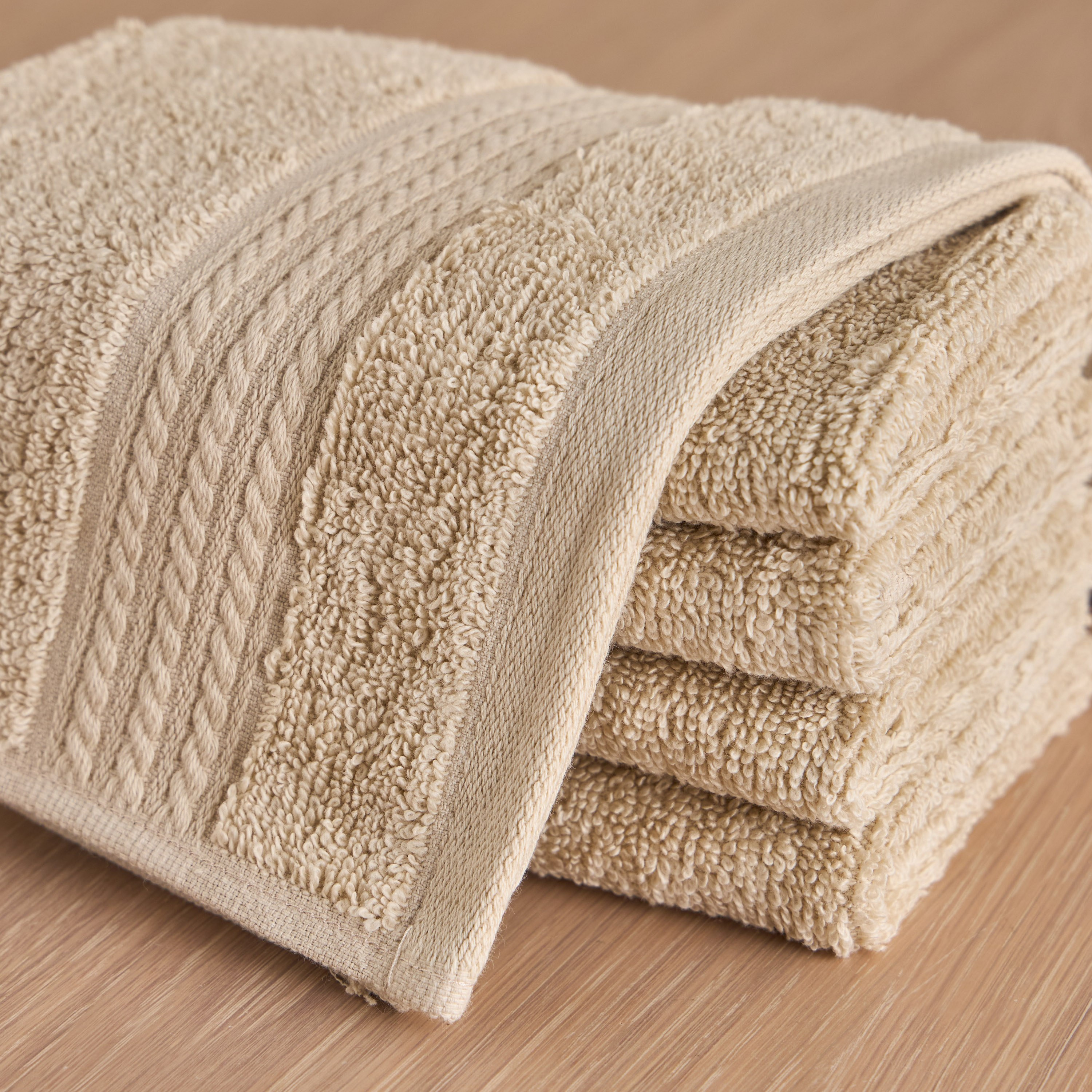 Zoey 6-Piece 500 GSM Advance Cotton Fingertip Towel Set - 33x33 cm-household-bathandlaundry-bathlinen-towels-image-2