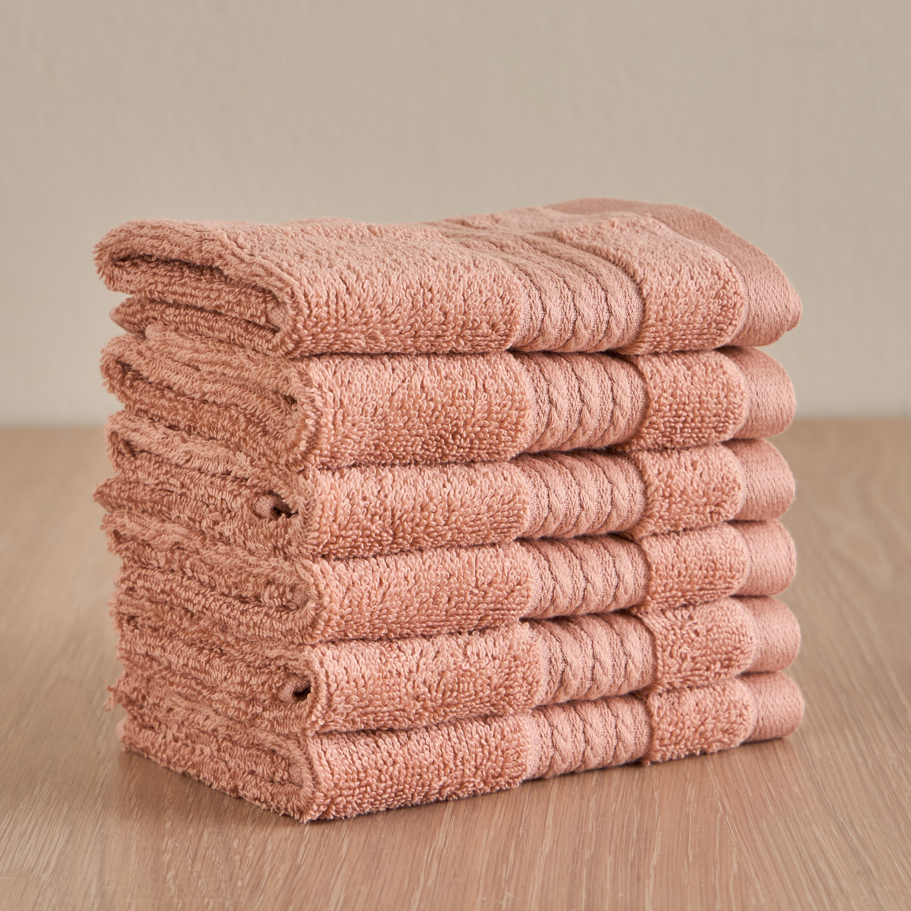 Zoey 6-Piece 500 GSM Advance Cotton Fingertip Towel Set - 33x33 cm-household-bathandlaundry-bathlinen-towels-image-1