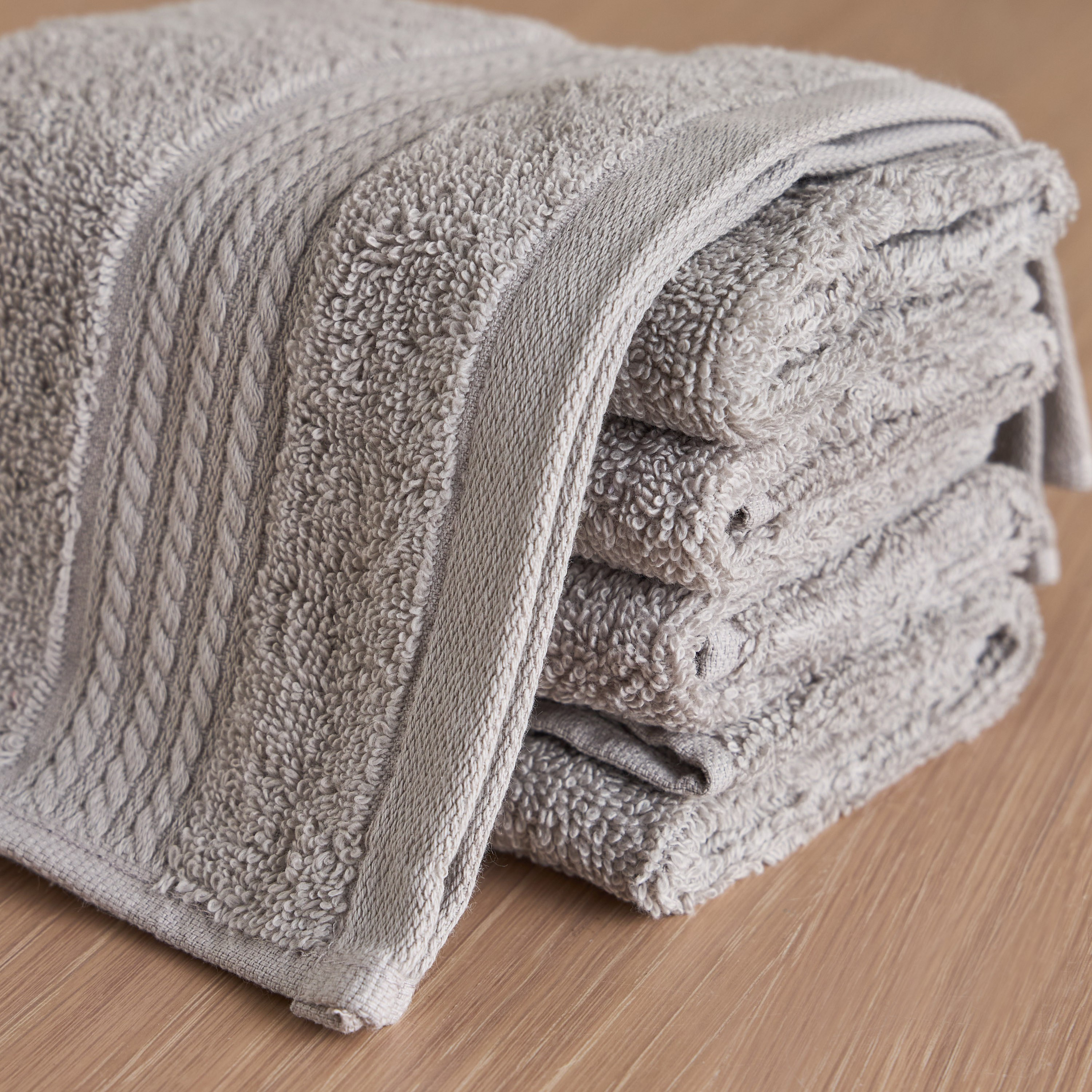 Zoey 6-Piece 500 GSM Advance Cotton Fingertip Towel Set - 33x33 cm-household-bathandlaundry-bathlinen-towels-image-2