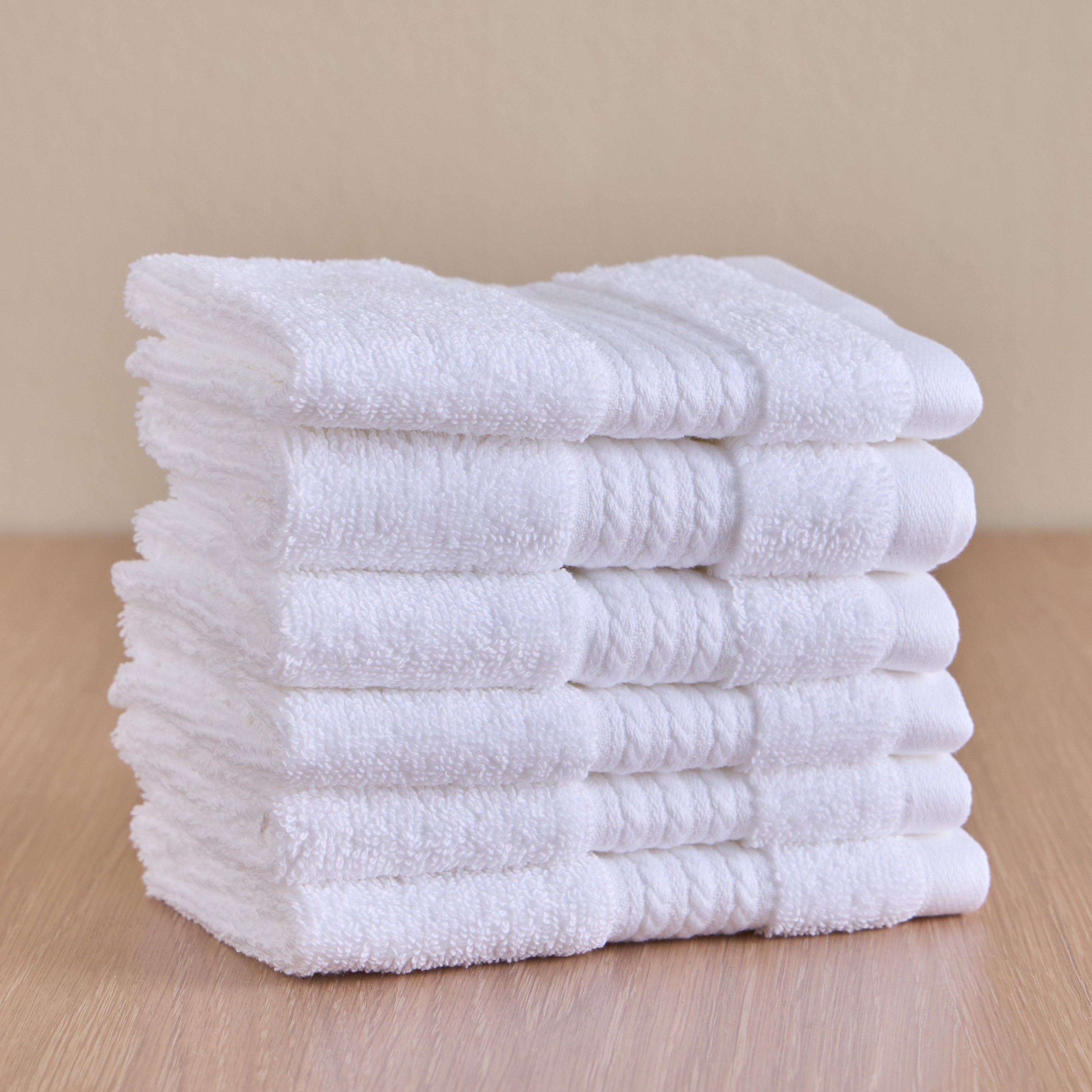 Zoey 6-Piece 500 GSM Advance Cotton Fingertip Towel Set - 33x33 cm-household-bathandlaundry-bathlinen-towels-image-1